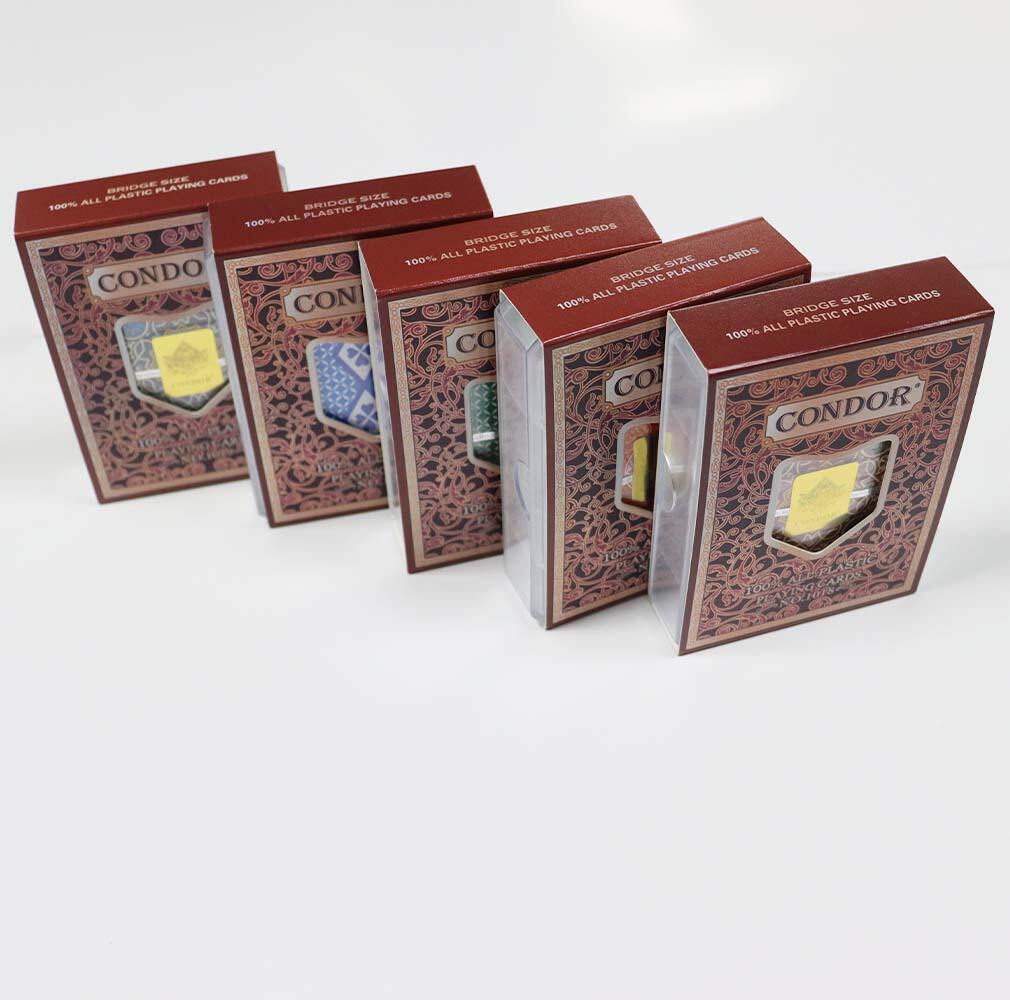 CONDO UV Printed PVC Playing Cards with Vintage Window Box Custom OEM ODM