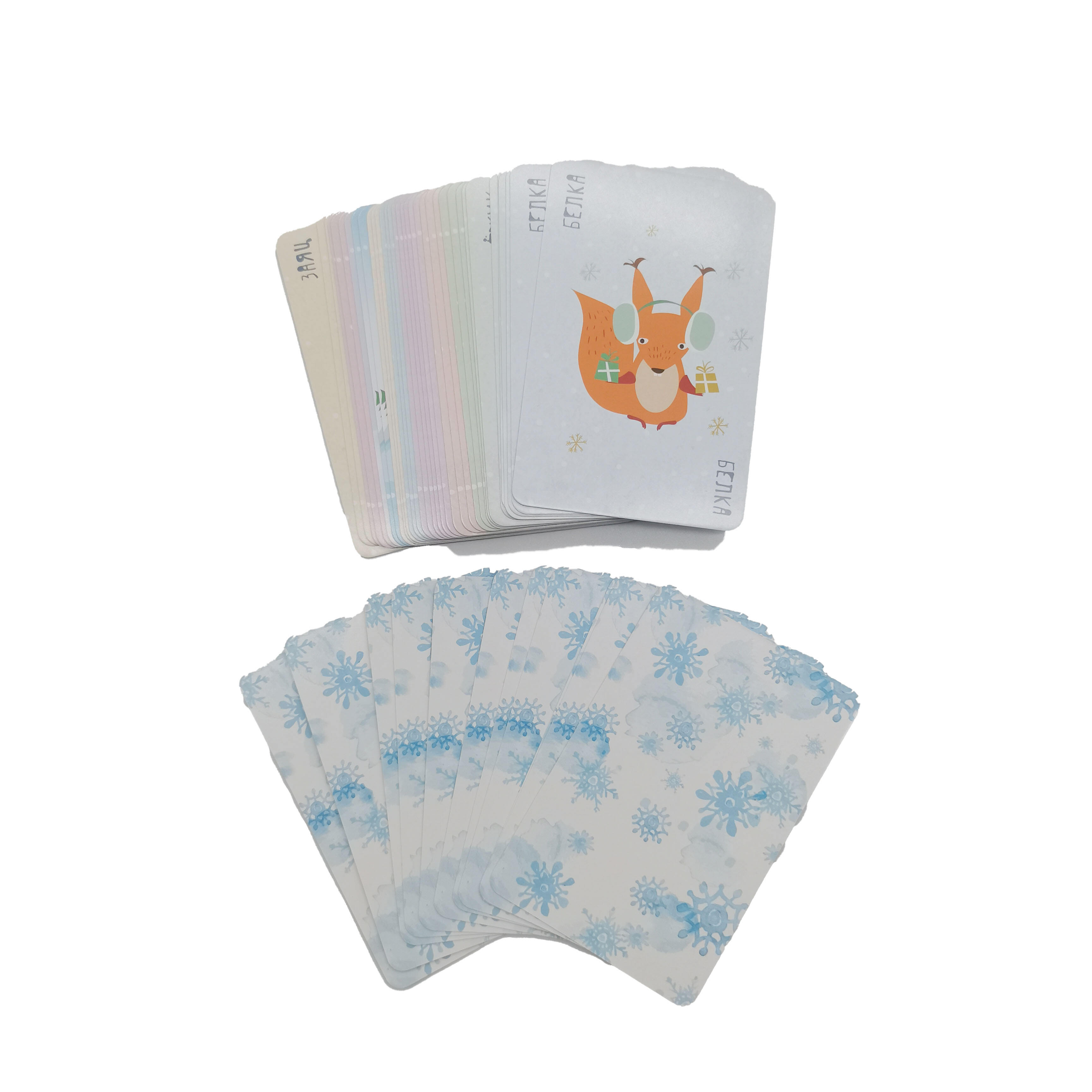 OEM Custom Верю Не Верю Зима Interactive Winter Learning Flash Cards for Toddlers Wholesale Manufacturer