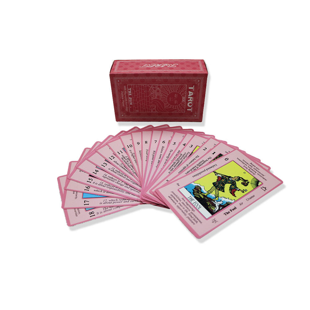 Blush Heart Pink Tarot Deck 78 Cards Soft Healing Aesthetic Gift Set OEM