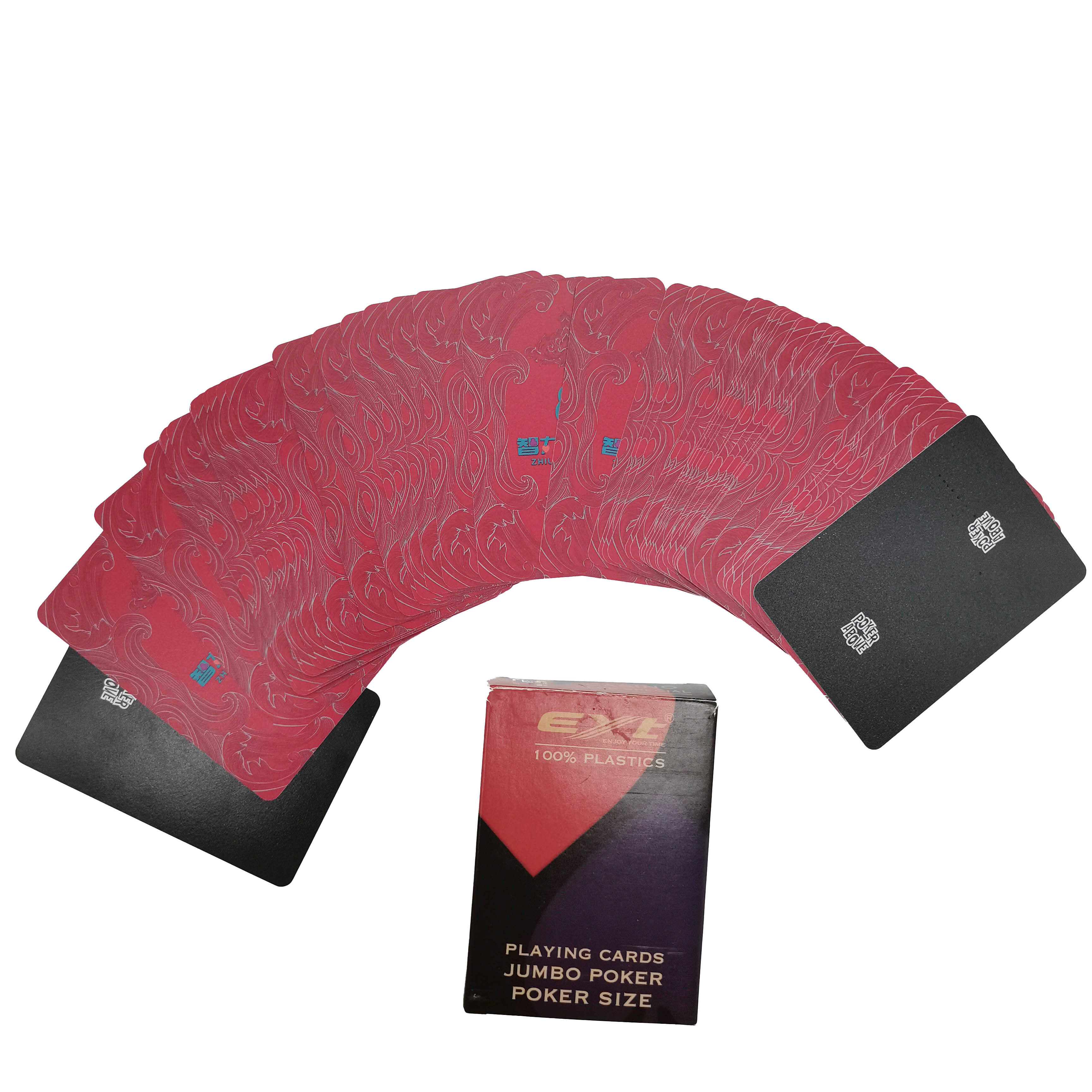 OEM PVC Playing Cards with Large Print Waterproof Durable Custom Design