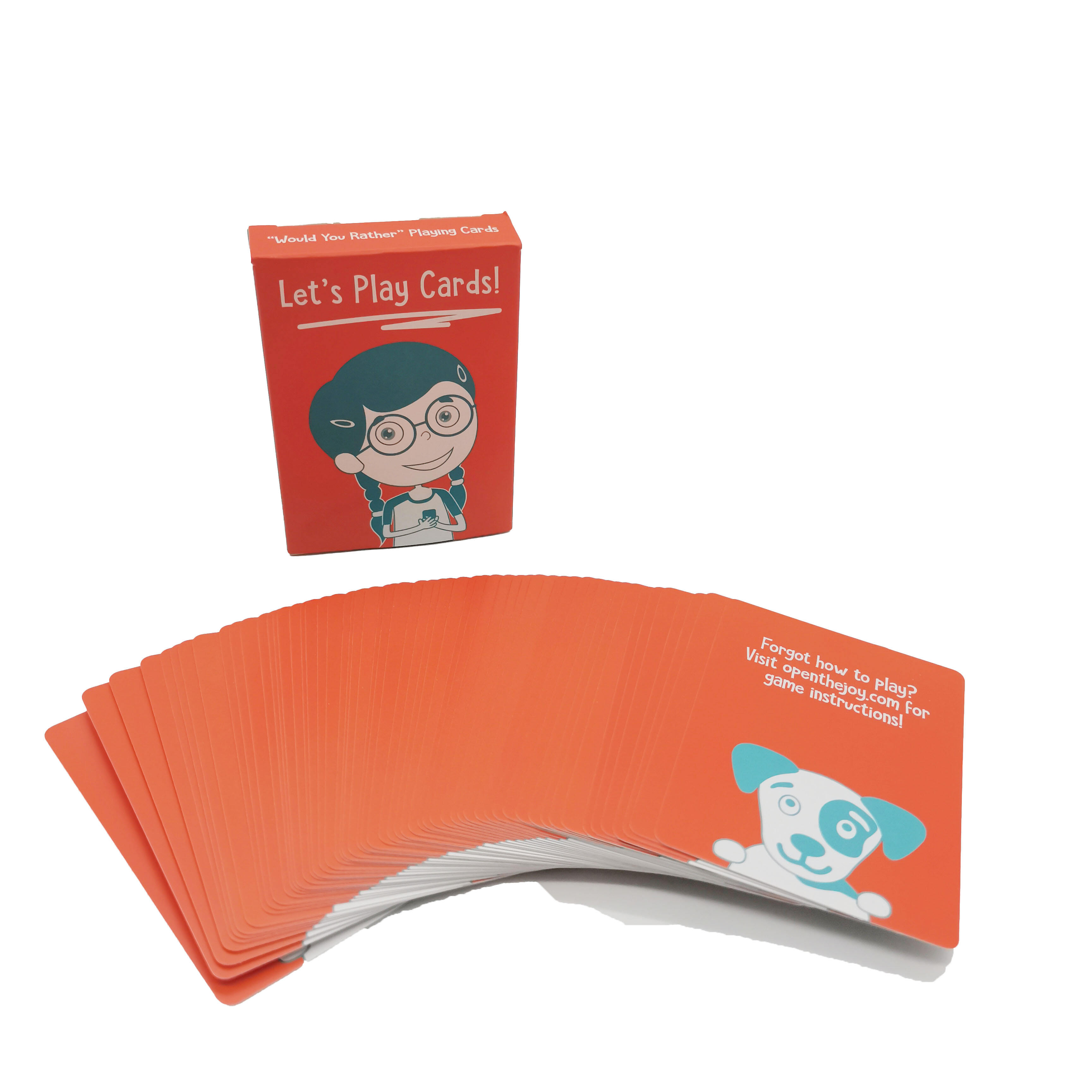 OEM ODM Would You Rather Card Game Cute Cartoon Social Icebreaker