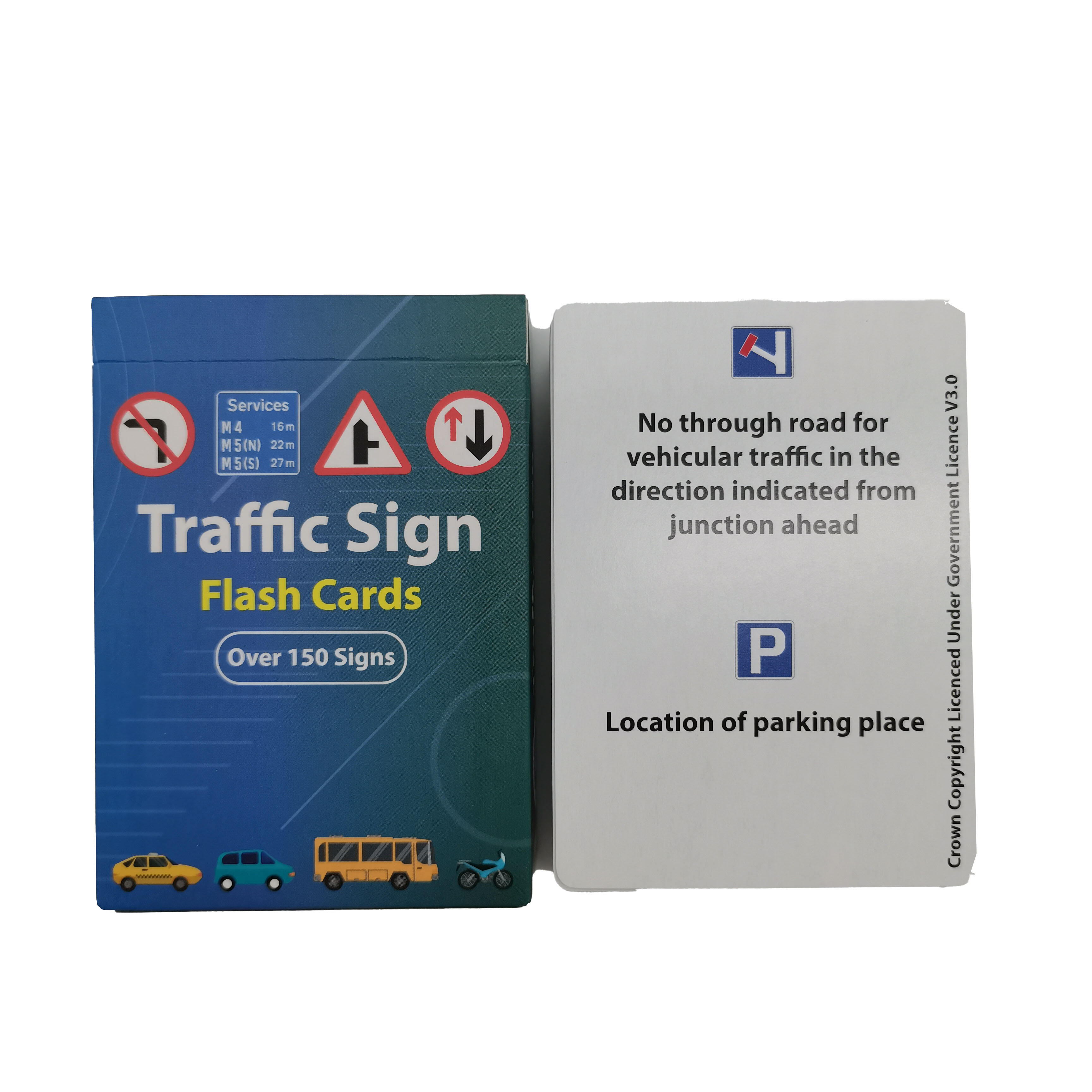 OEM Custom Traffic Sign Flash Cards Educational Learning Tool for Driving Schools Wholesale Manufacturer