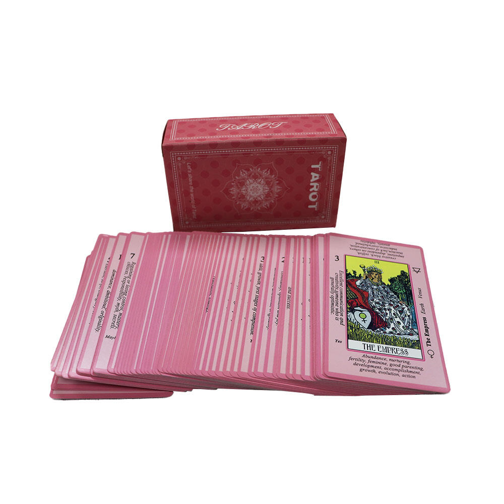 Blush Heart Pink Tarot Deck 78 Cards Soft Healing Aesthetic Gift Set OEM