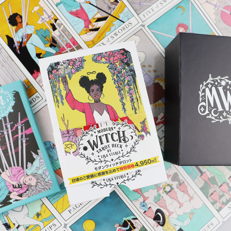 Modern Witch Tarot Deck with Rainbow Holographic Edges & Guidebook OEM ODM