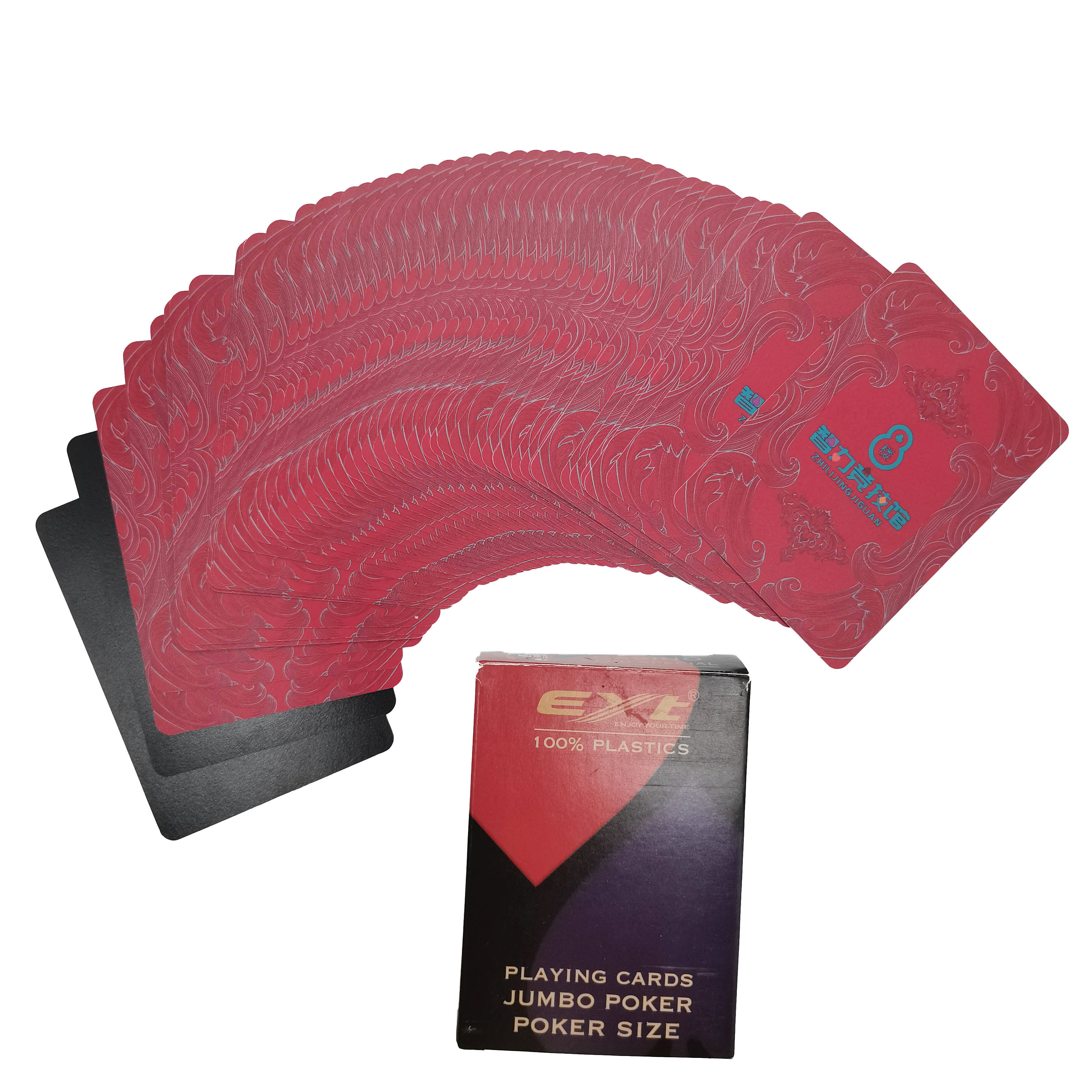 OEM PVC Playing Cards with Large Print Waterproof Durable Custom Design