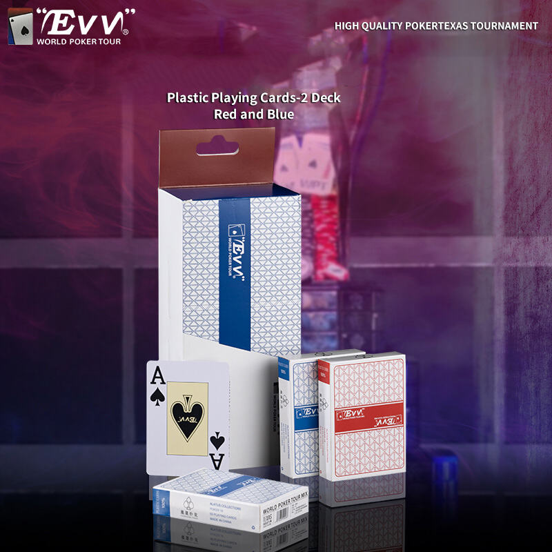 WPT Official PVC Poker Cards 100% Waterproof Casino Grade Two Deck Set