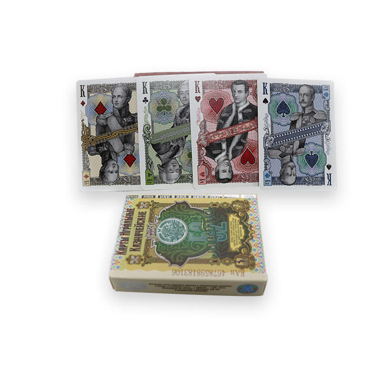 Russian Vintage 310g German Black Core Poker Cards - Professional Grade