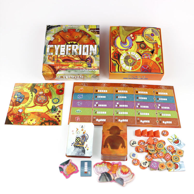OEM Custom “CYBERION” Strategy Board Game – Cyber-Mechanical Theme, Wholesale & Manufacturer Options Available