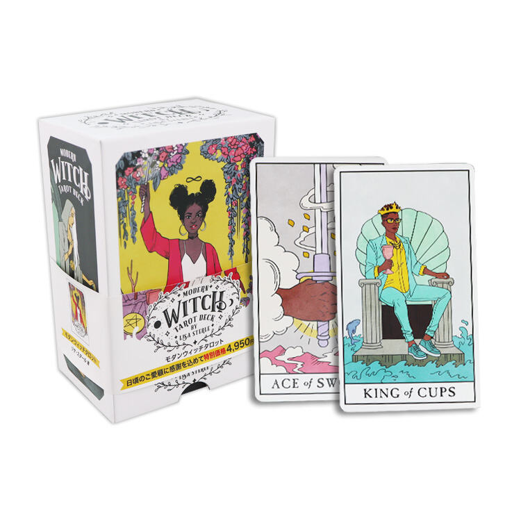 Modern Witch Tarot Deck with Rainbow Holographic Edges & Guidebook OEM ODM