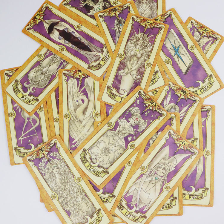 Custom ODM Enchanted Dream Oracle Card Set Luxury Gift Box Red Gold Foil