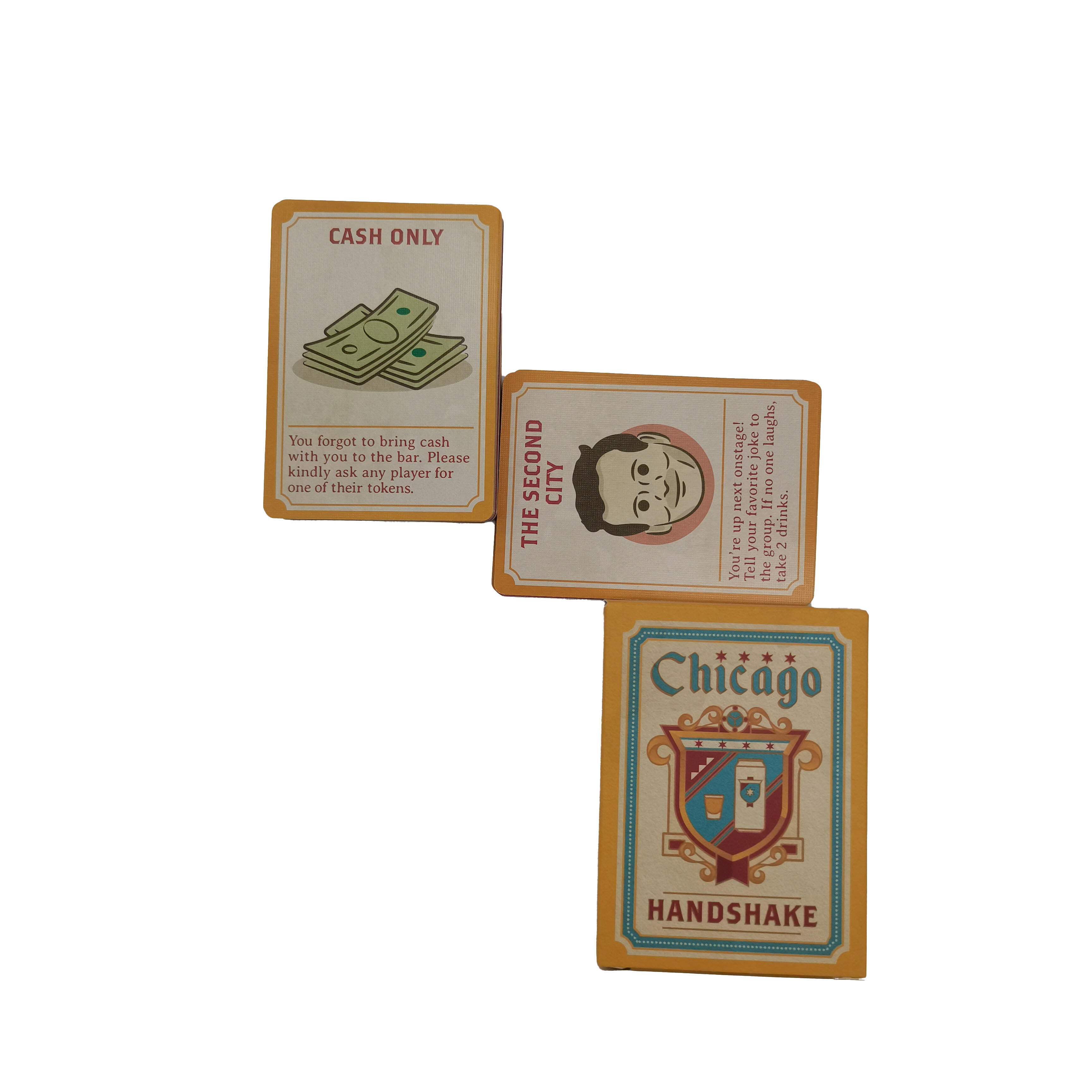 OEM Custom Chicago Handshake Adult Party Card Game Manufacturer Wholesale Social Drinking Game Supplier