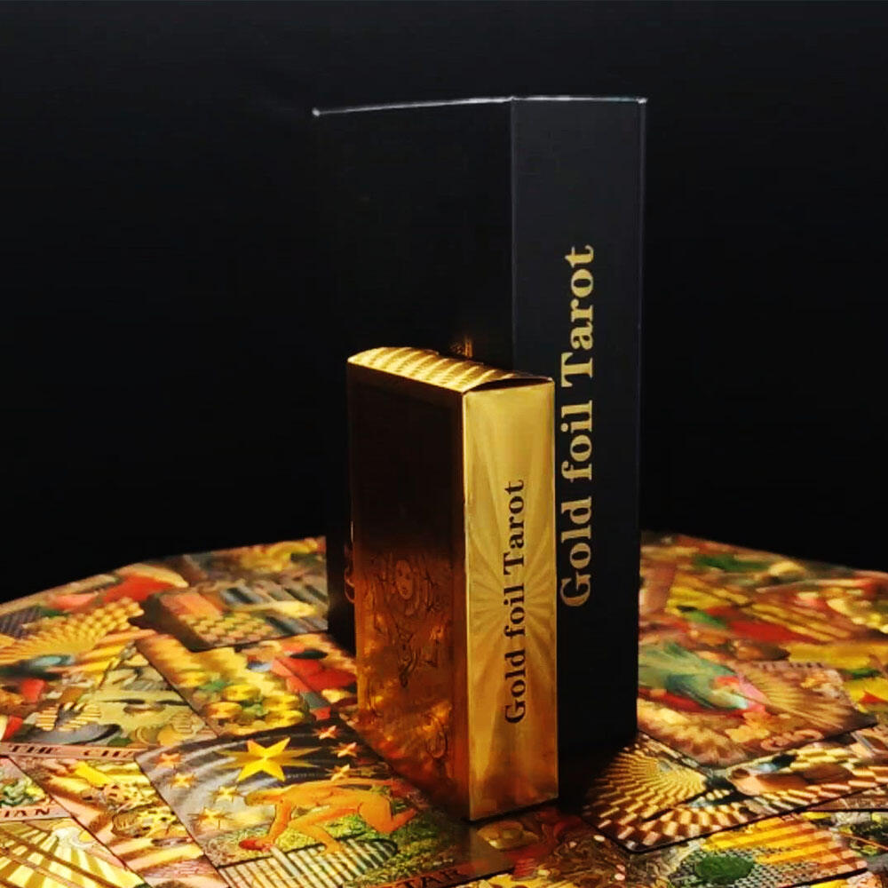 RE Waite Rainbow Holographic Gold Foil Tarot Deck Luxury Gift Set