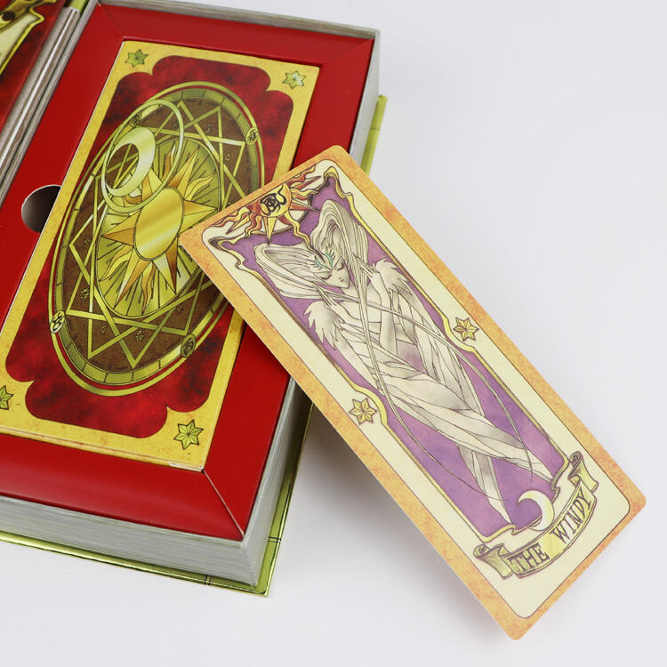 Custom ODM Enchanted Dream Oracle Card Set Luxury Gift Box Red Gold Foil