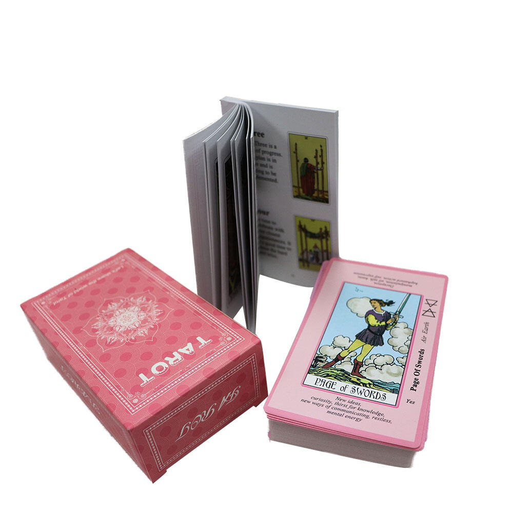 Blush Heart Pink Tarot Deck 78 Cards Soft Healing Aesthetic Gift Set OEM