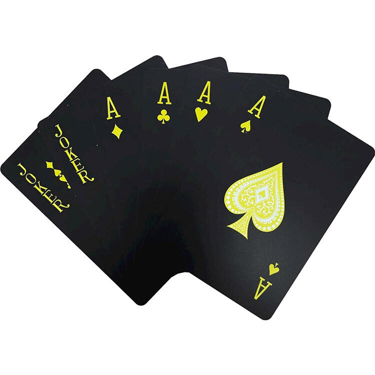 Luxury Gold Foil & Silver Foil PVC Playing Cards Custom Designs OEM ODM