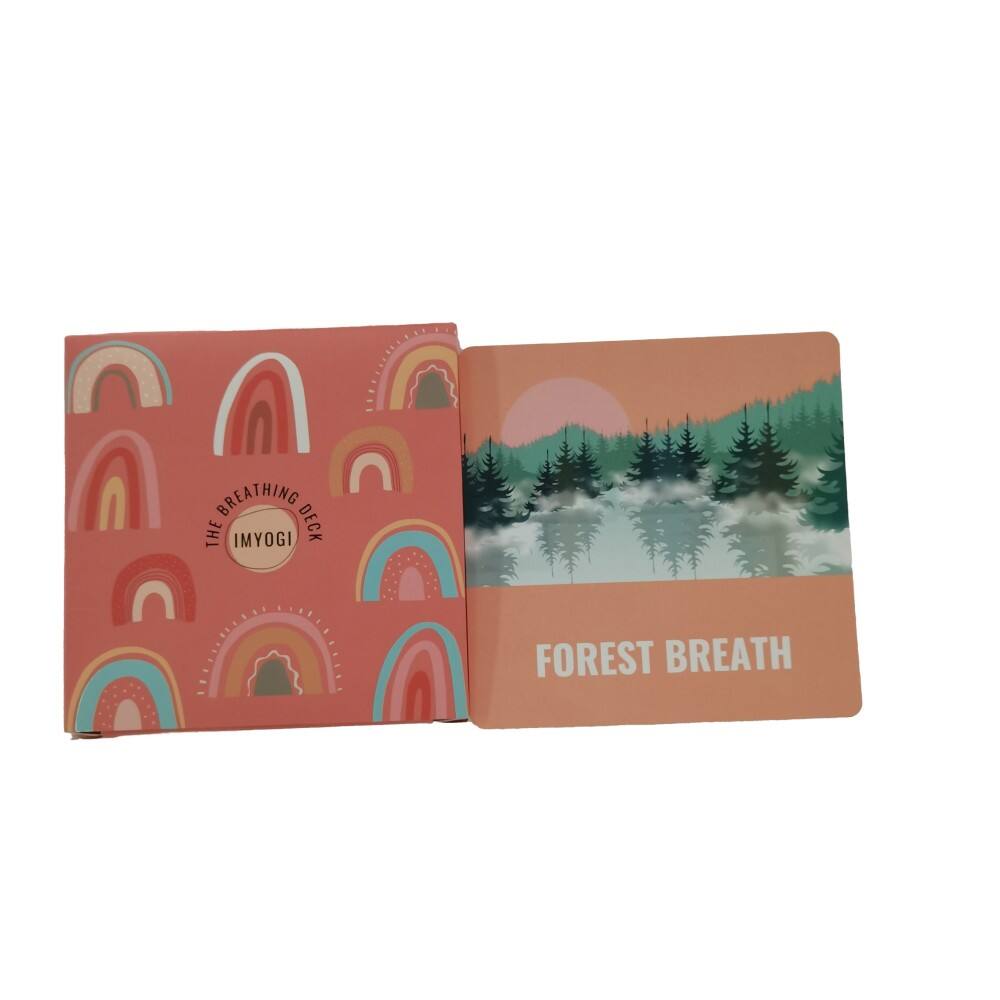 OEM Custom IMYOGI Breathing Exercise Learning Cards Manufacturer Wholesale Mindfulness Card Set for Kids and Adults