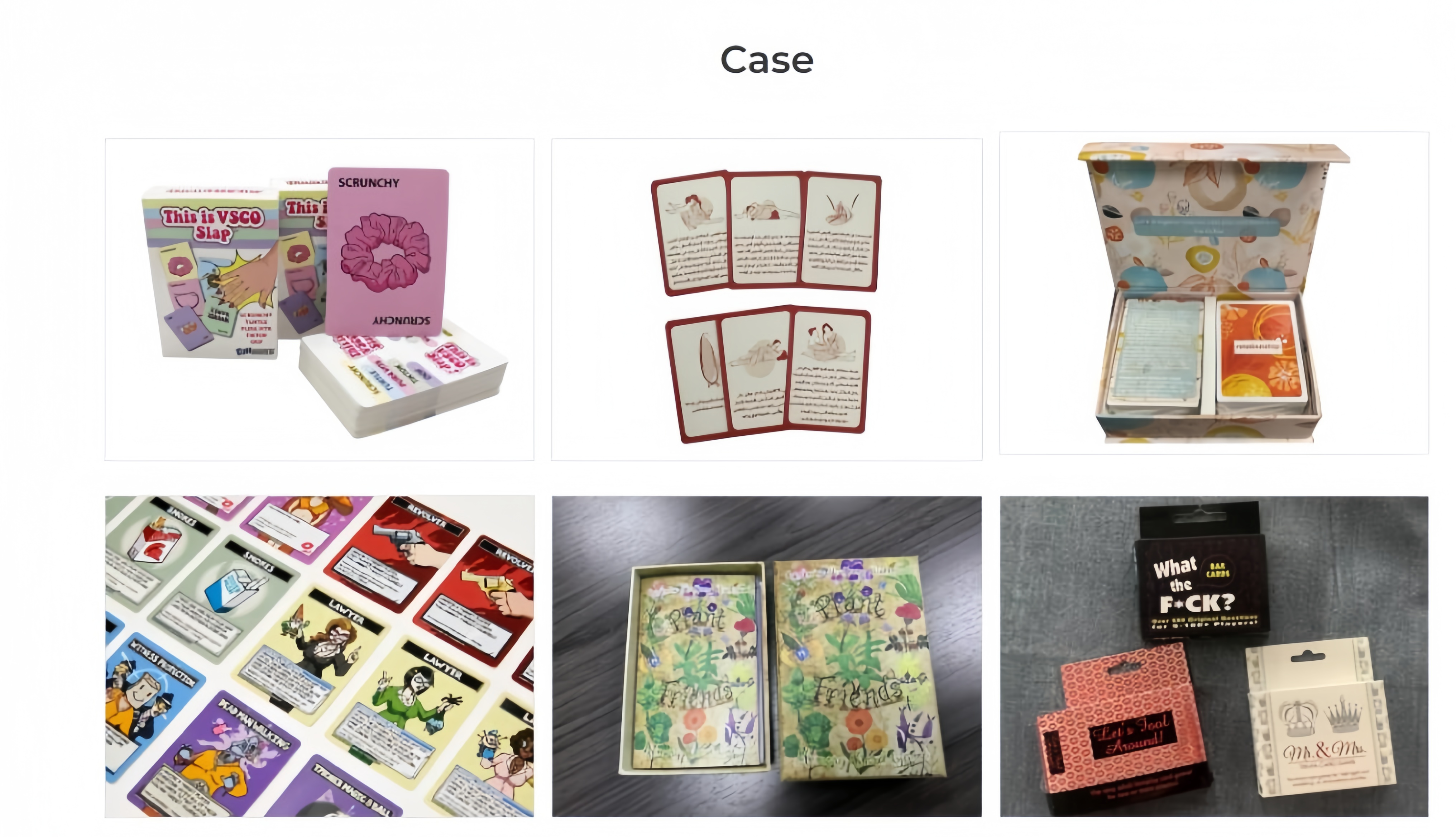  Preparation of high quality game cards