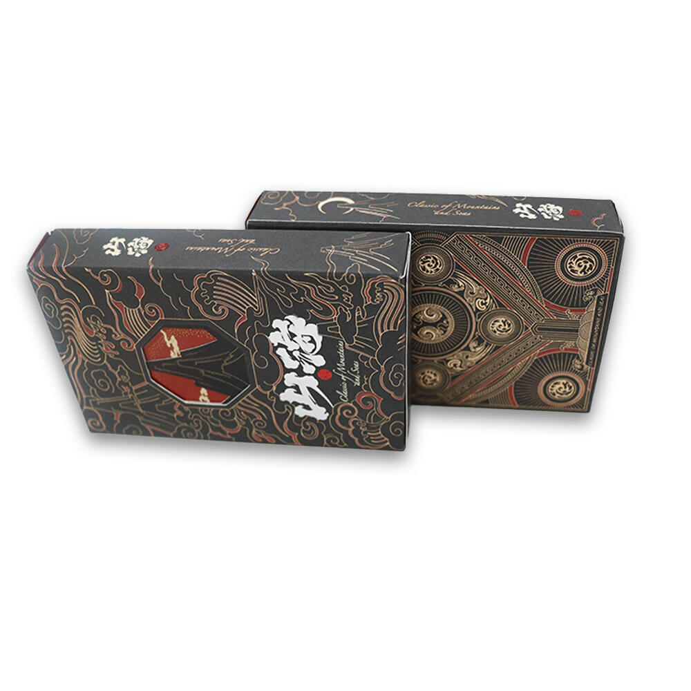 Shan Hai 300g Black Core Gold Foil Playing Cards - Luxury Chinese Design