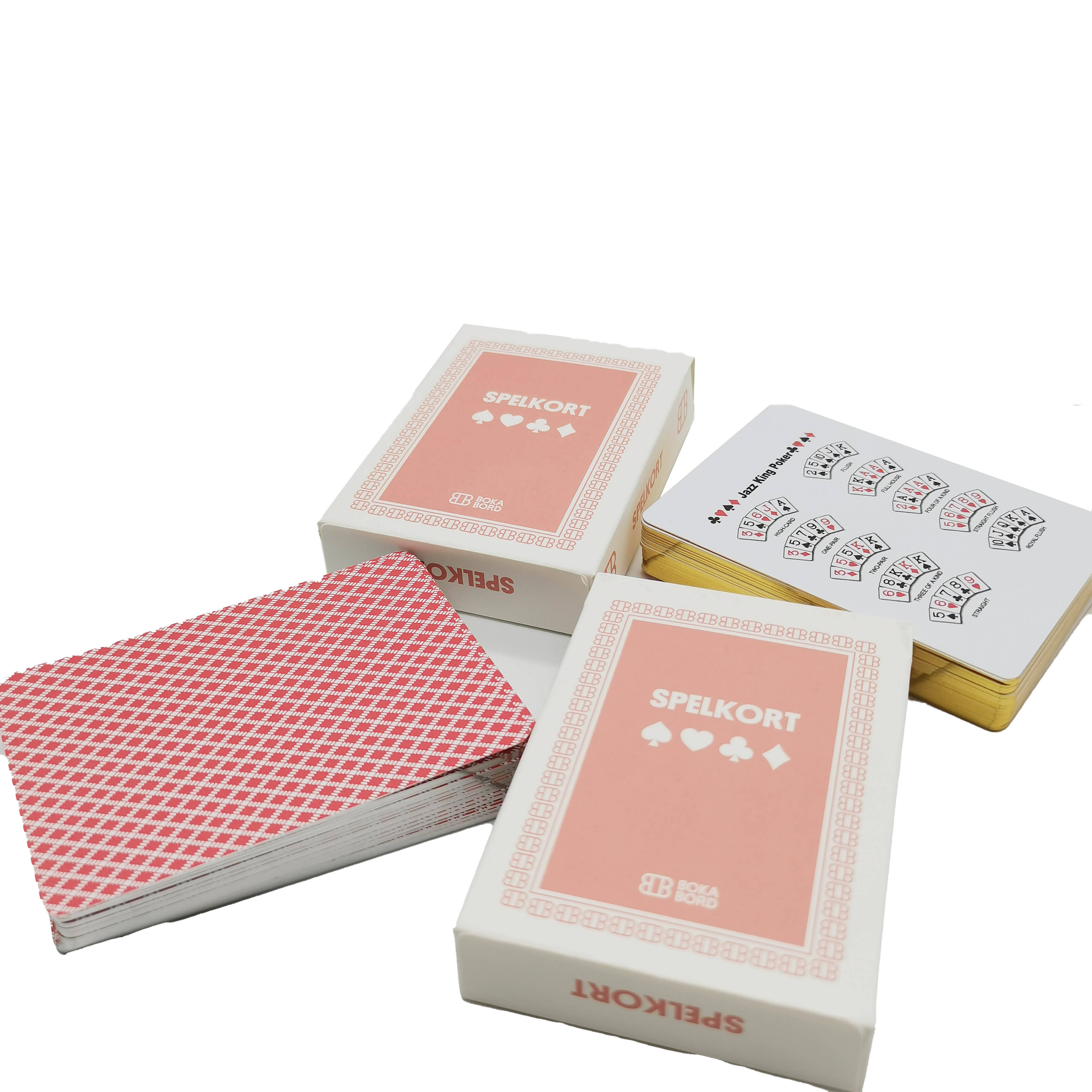 Custom Gold Silver Edged PVC Playing Cards Luxury Gift Box OEM ODM