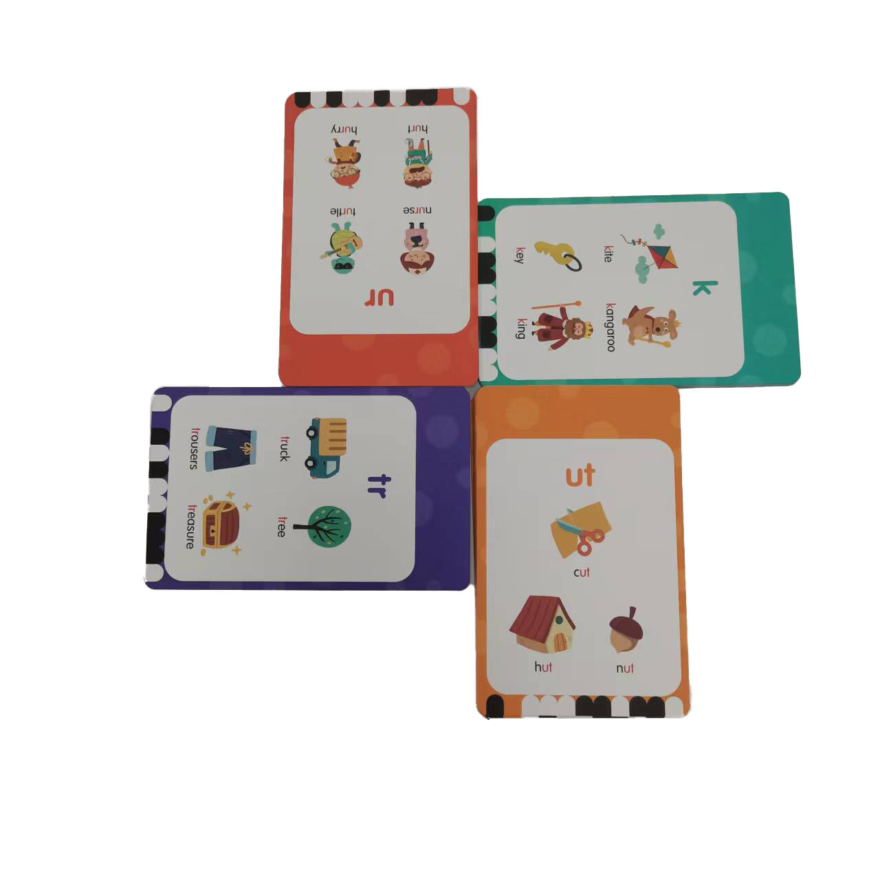 OEM Custom Phonics Learning Flashcards for Kids Saalin PHONICS KIDS Manufacturer Wholesale Educational Card Game