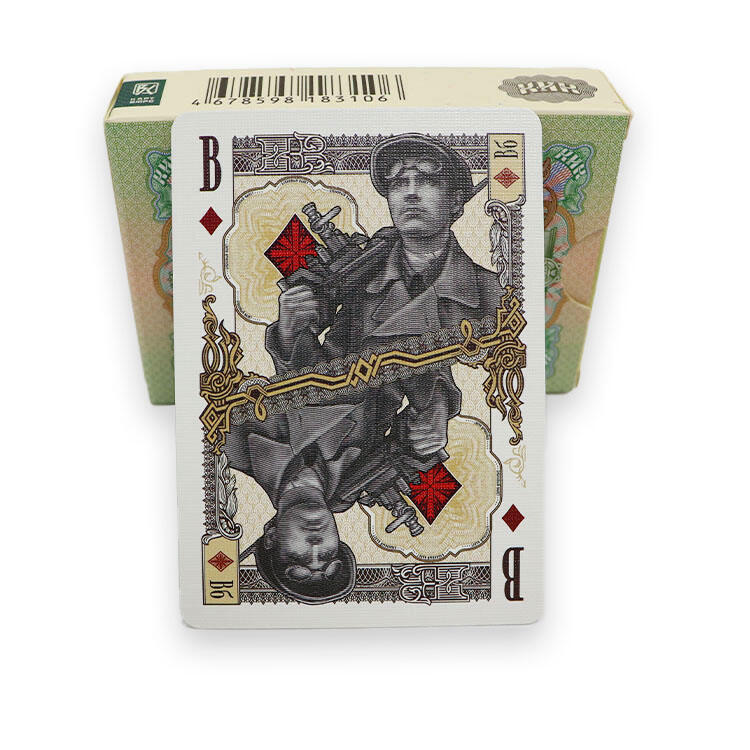 Russian Vintage 310g German Black Core Poker Cards - Professional Grade