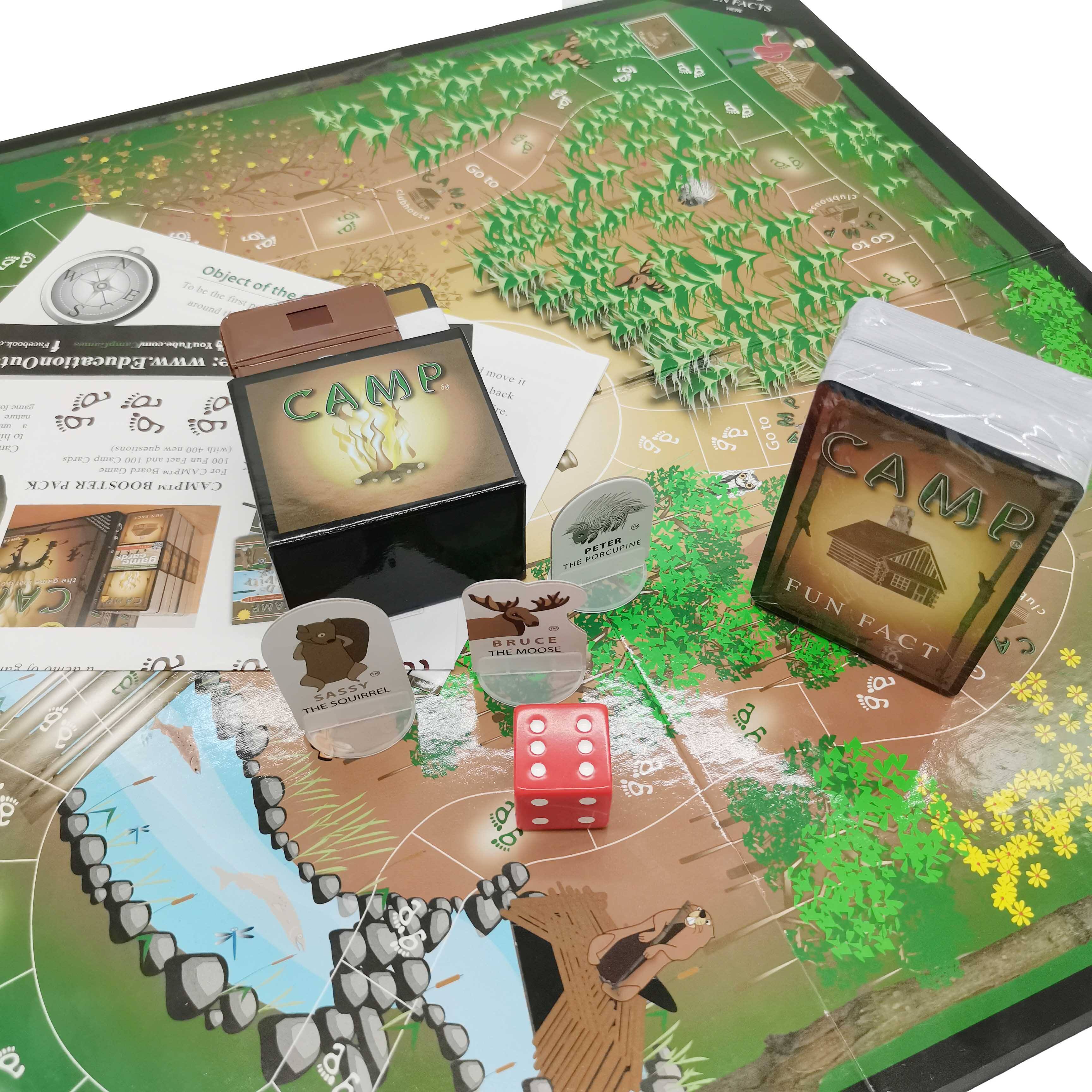 OEM Custom “CAMP” Family Board Game – Interactive Camping Adventure for Children and Adults, Wholesale & Manufacturer Options