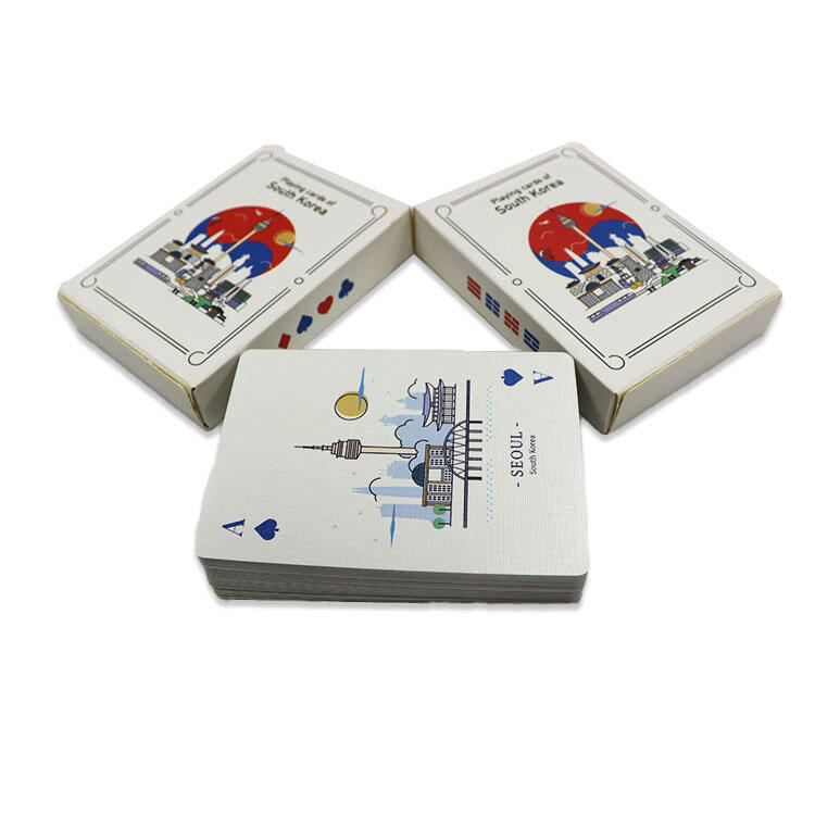 Custom Korea Souvenir Playing Cards Landmark Tourism Gift OEM ODM