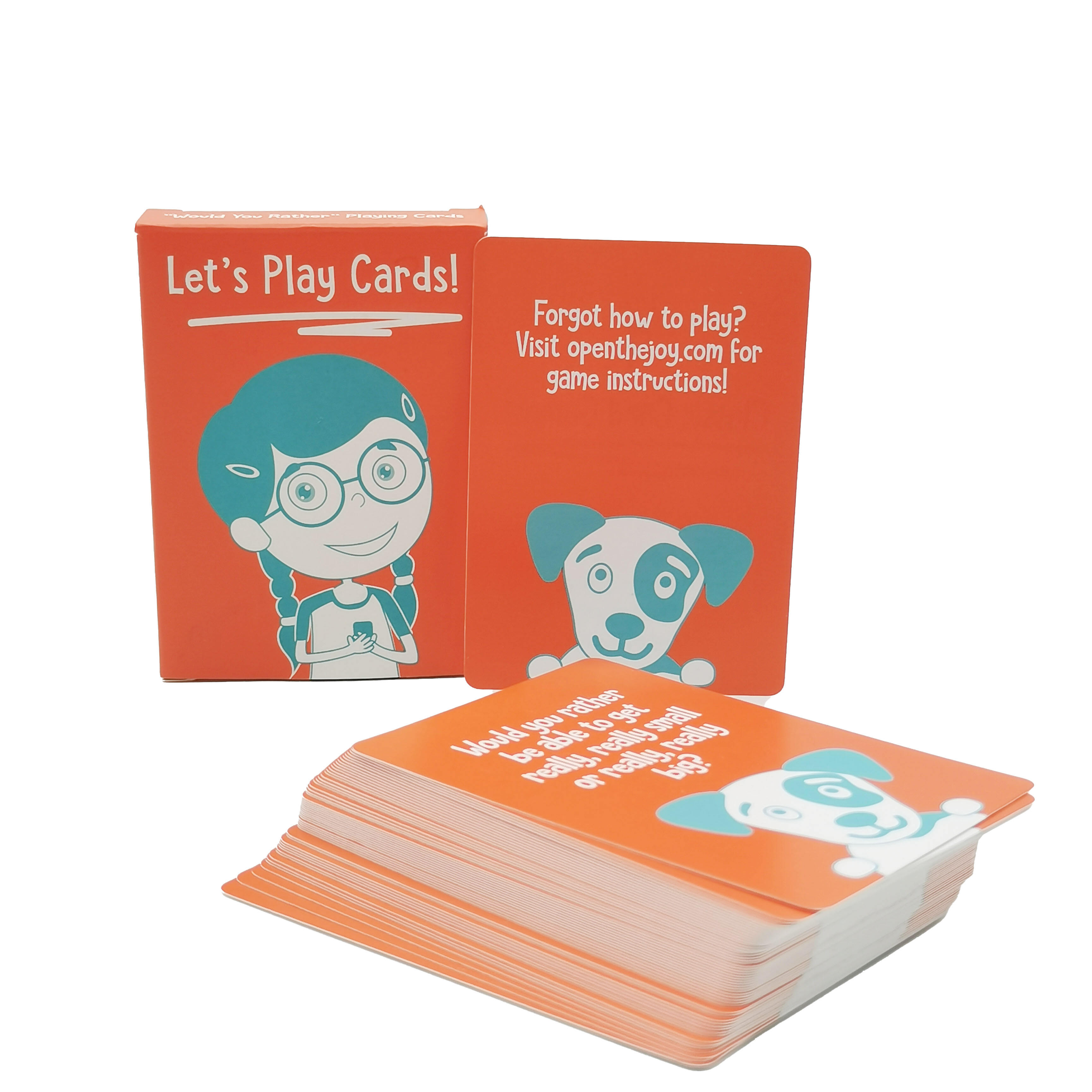 OEM ODM Would You Rather Card Game Cute Cartoon Social Icebreaker