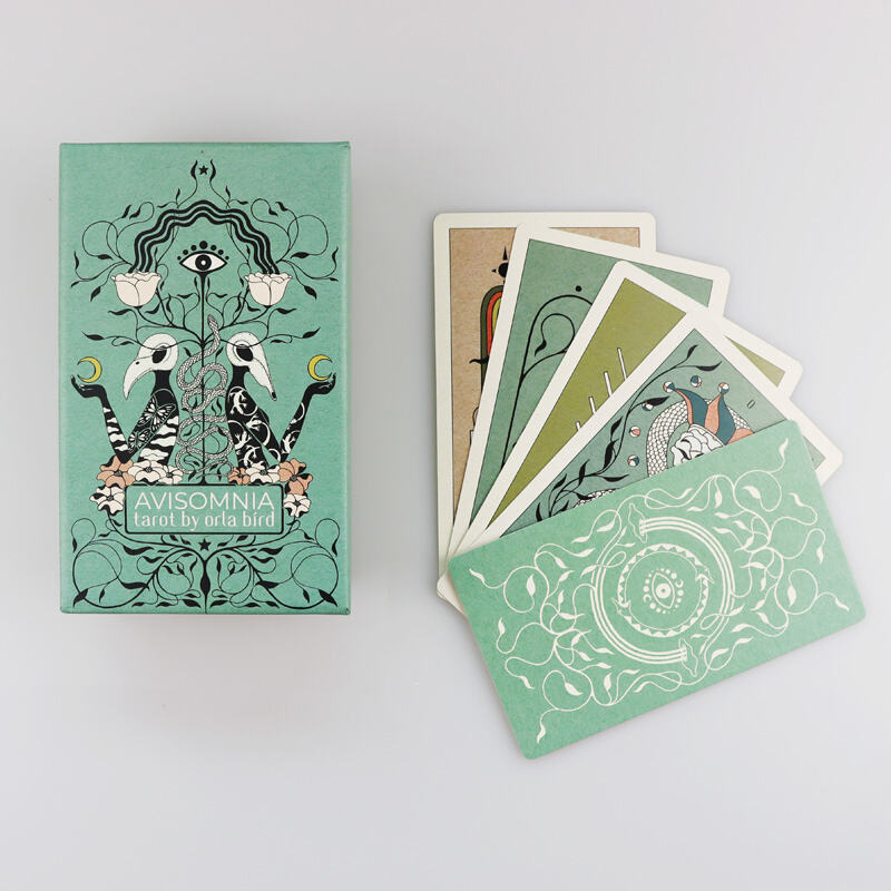 Avisomnia Tarot Deck Dark Fantasy Art with Esoteric Symbolism Guidebook OEM ODM