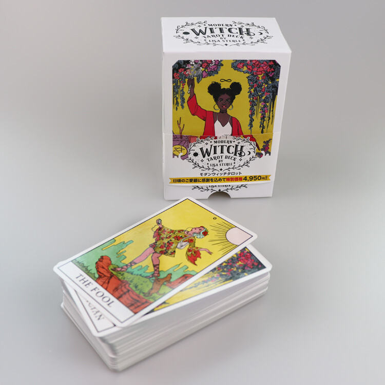 Modern Witch Tarot Deck with Rainbow Holographic Edges & Guidebook OEM ODM