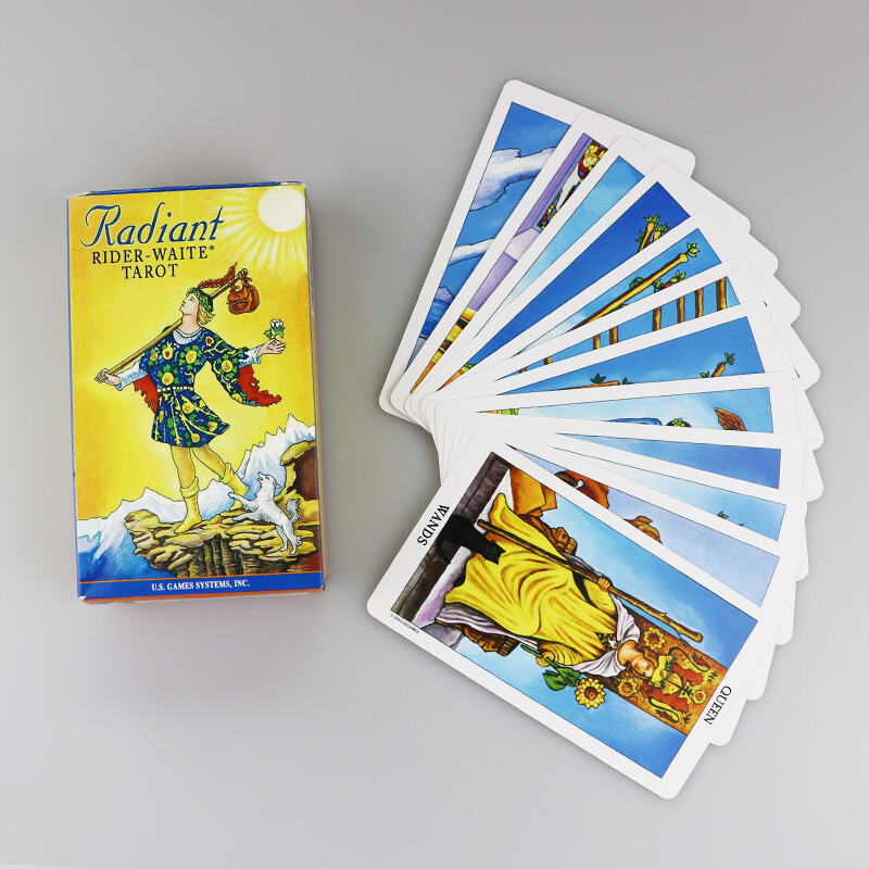 Radiant Rider-Waite Tarot Deck 78 Cards Bright Recolored Beginner Set OEM ODM