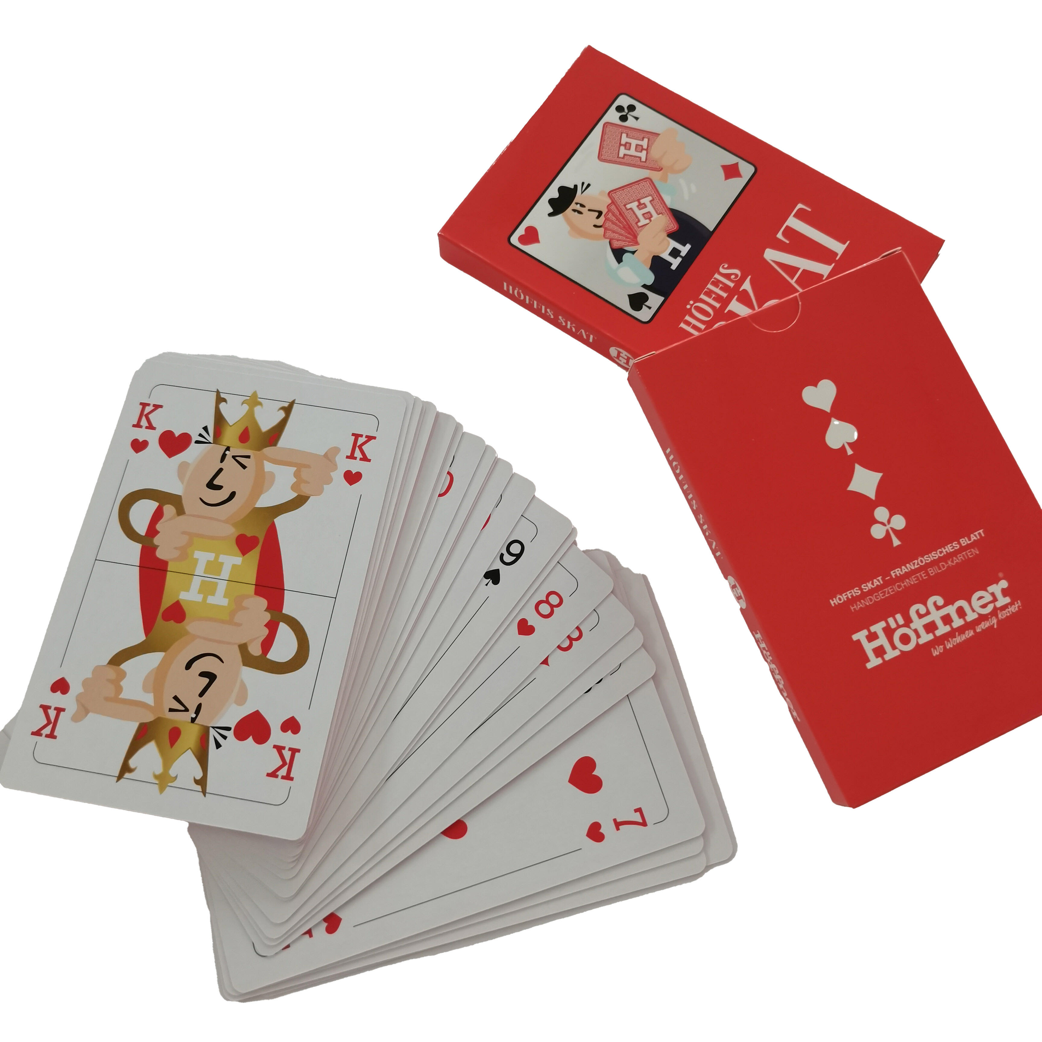 Manufacturer ODM OEM Custom Professional Skat PVC Playing Cards 32 Card Set
