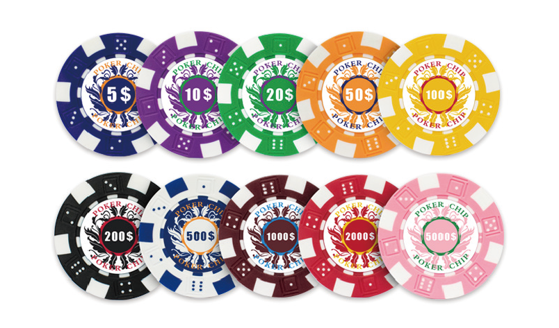 Premium Composite Poker Chips 11.5g Casino Grade Metal Insert Custom OEM