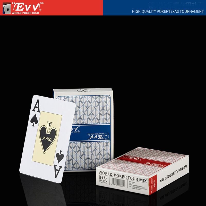 WPT Official PVC Poker Cards 100% Waterproof Casino Grade Two Deck Set