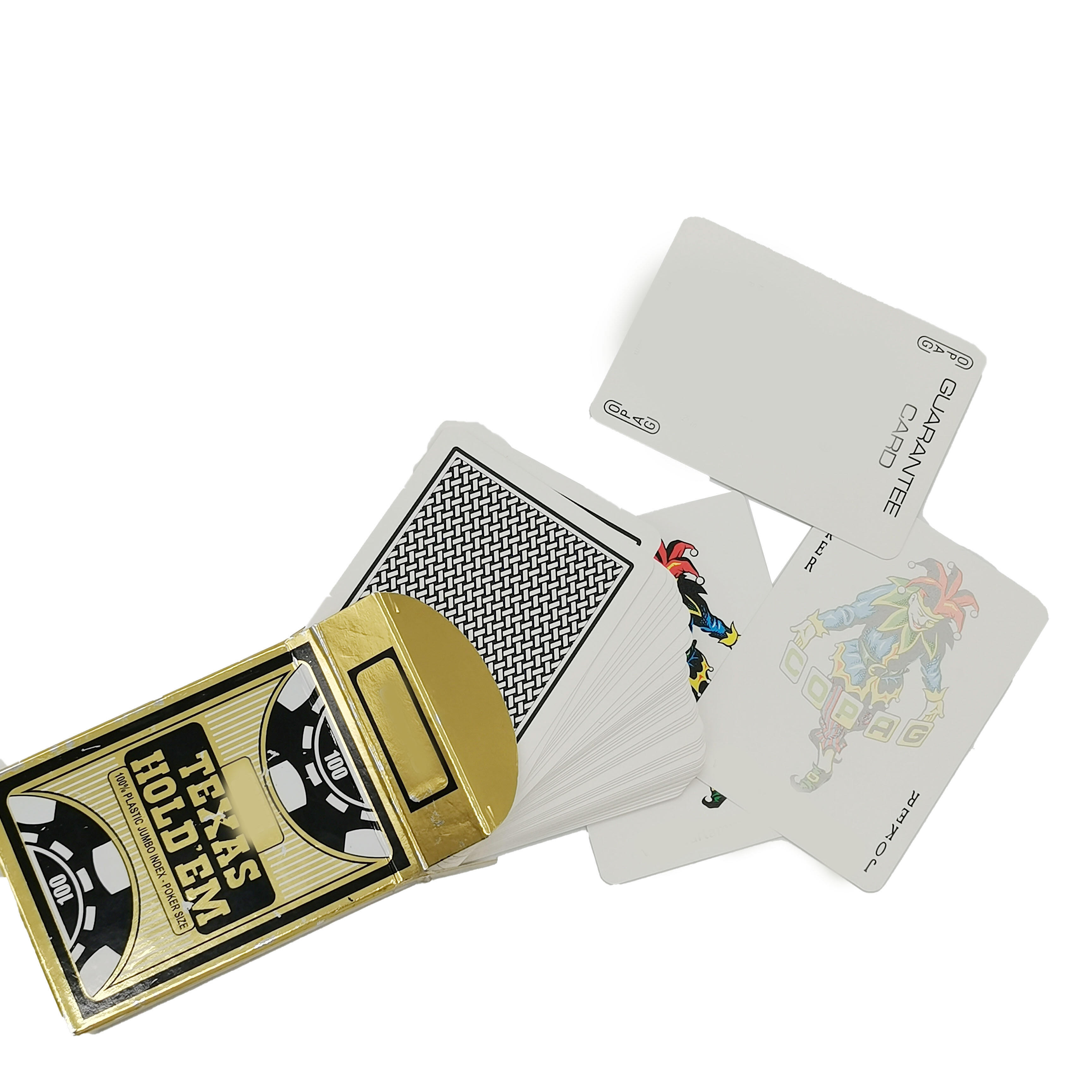 Professional Jumbo Index PVC Poker Cards for Texas Holdem Tournaments Bulk