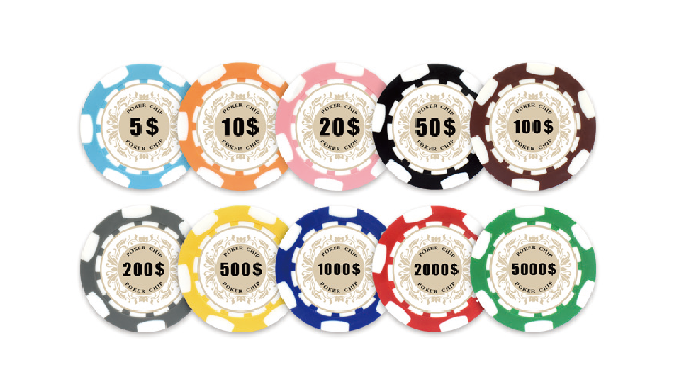 Premium Composite Poker Chips 11.5g Casino Grade Metal Insert Custom OEM