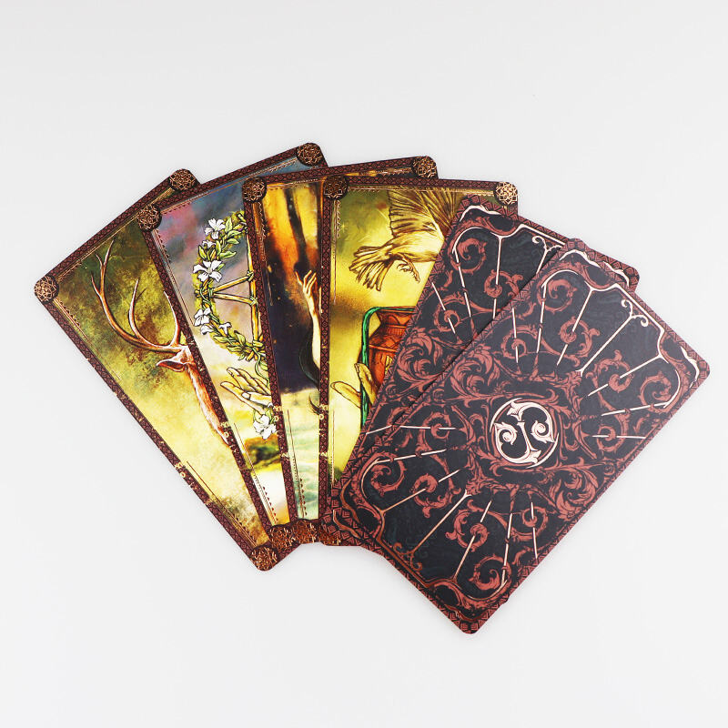 Luxury Vintage Tarot Deck 78 Cards Gold Foil Edges Collector Set OEM