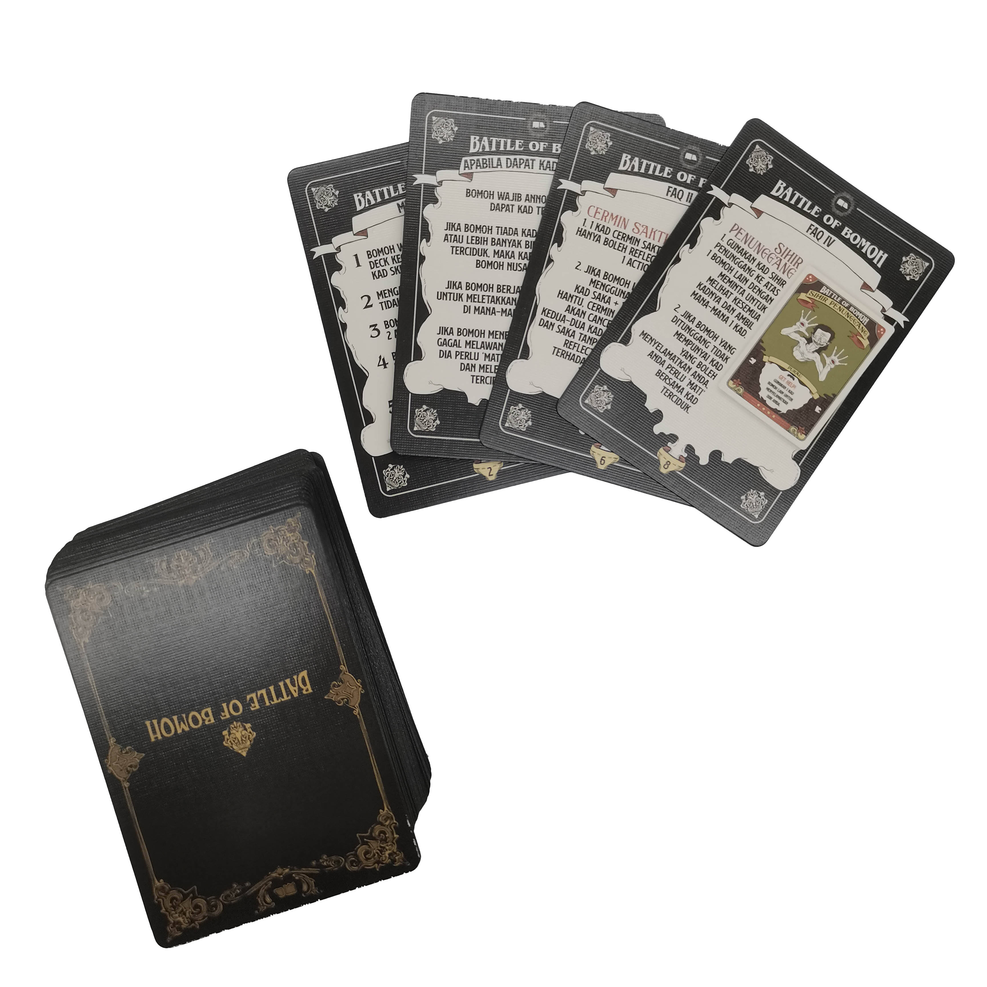 OEM Custom Battle of Bomoh Strategy Card Game – Wholesale, Manufacturer & Fully Customizable Sets Available