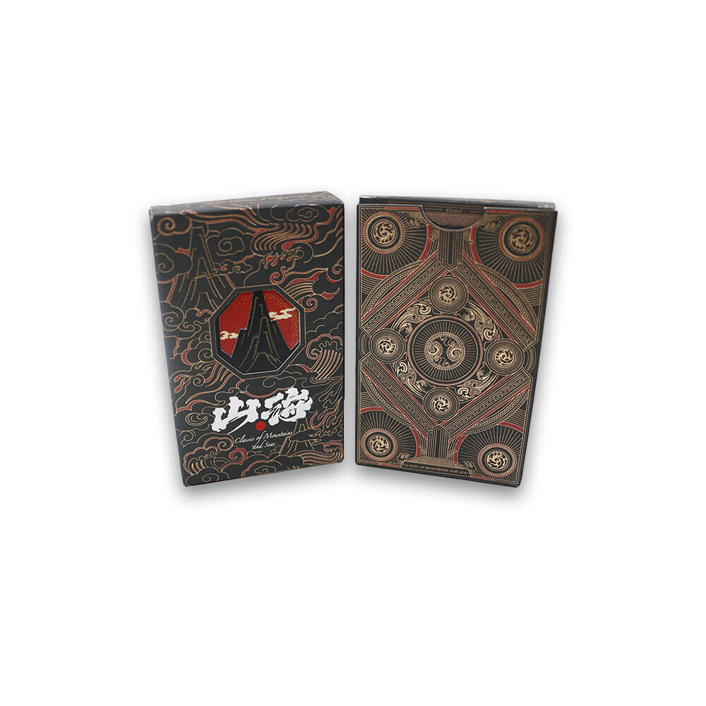 Shan Hai 300g Black Core Gold Foil Playing Cards - Luxury Chinese Design