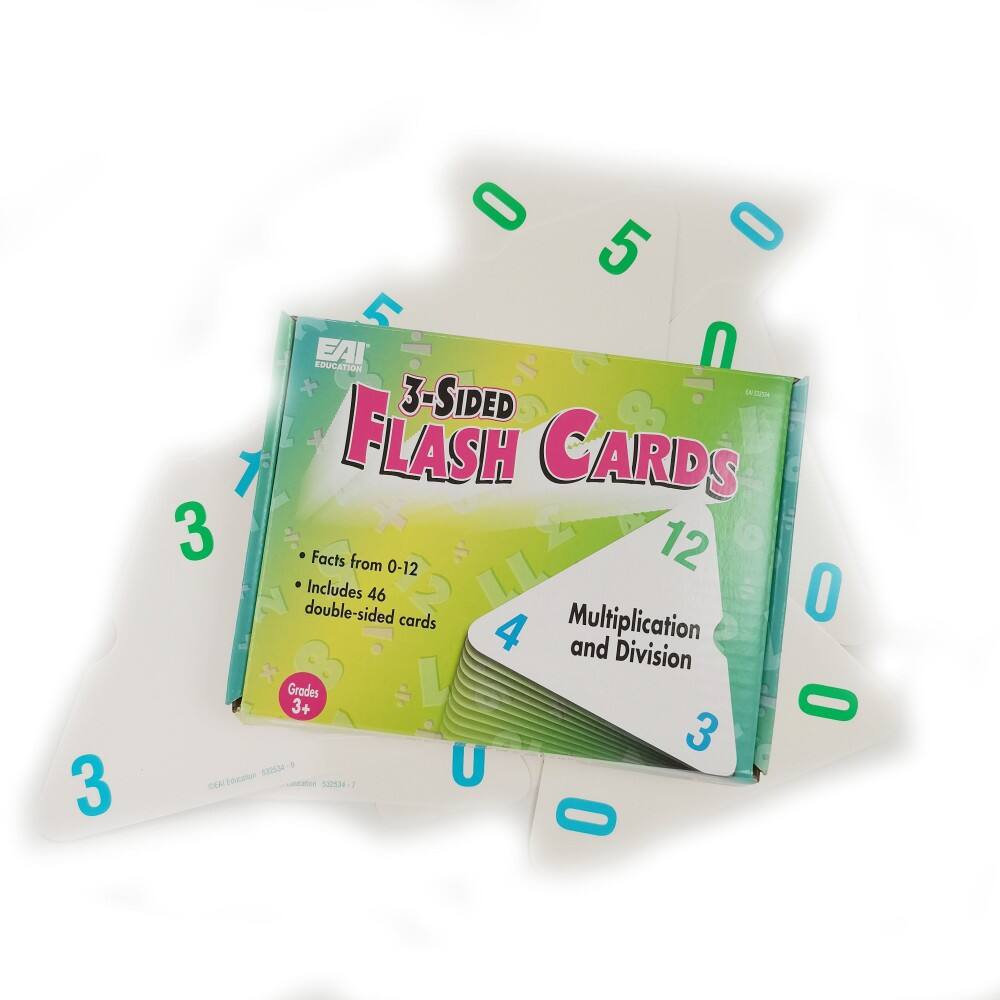 EAI 3-Sided Multiplication Division Flash Cards OEM Chensheng