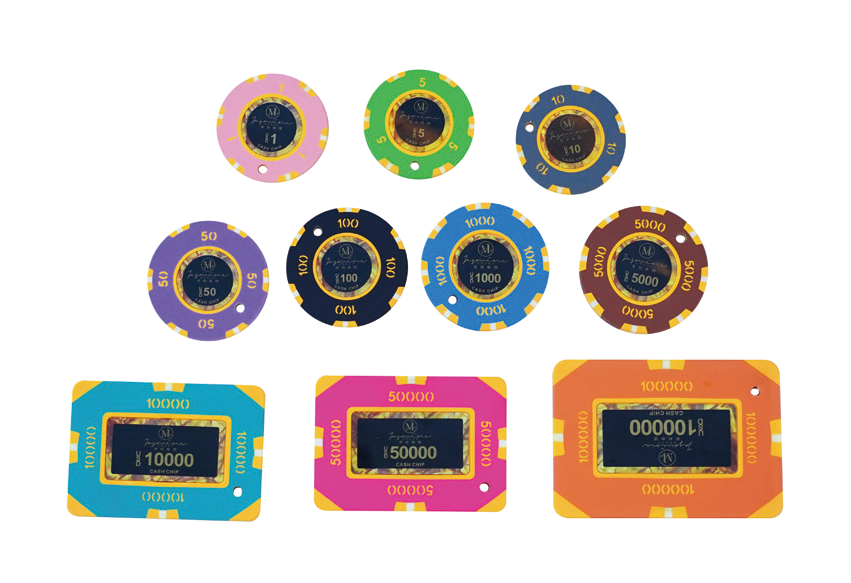 Premium Composite Poker Chips 11.5g Casino Grade Metal Insert Custom OEM