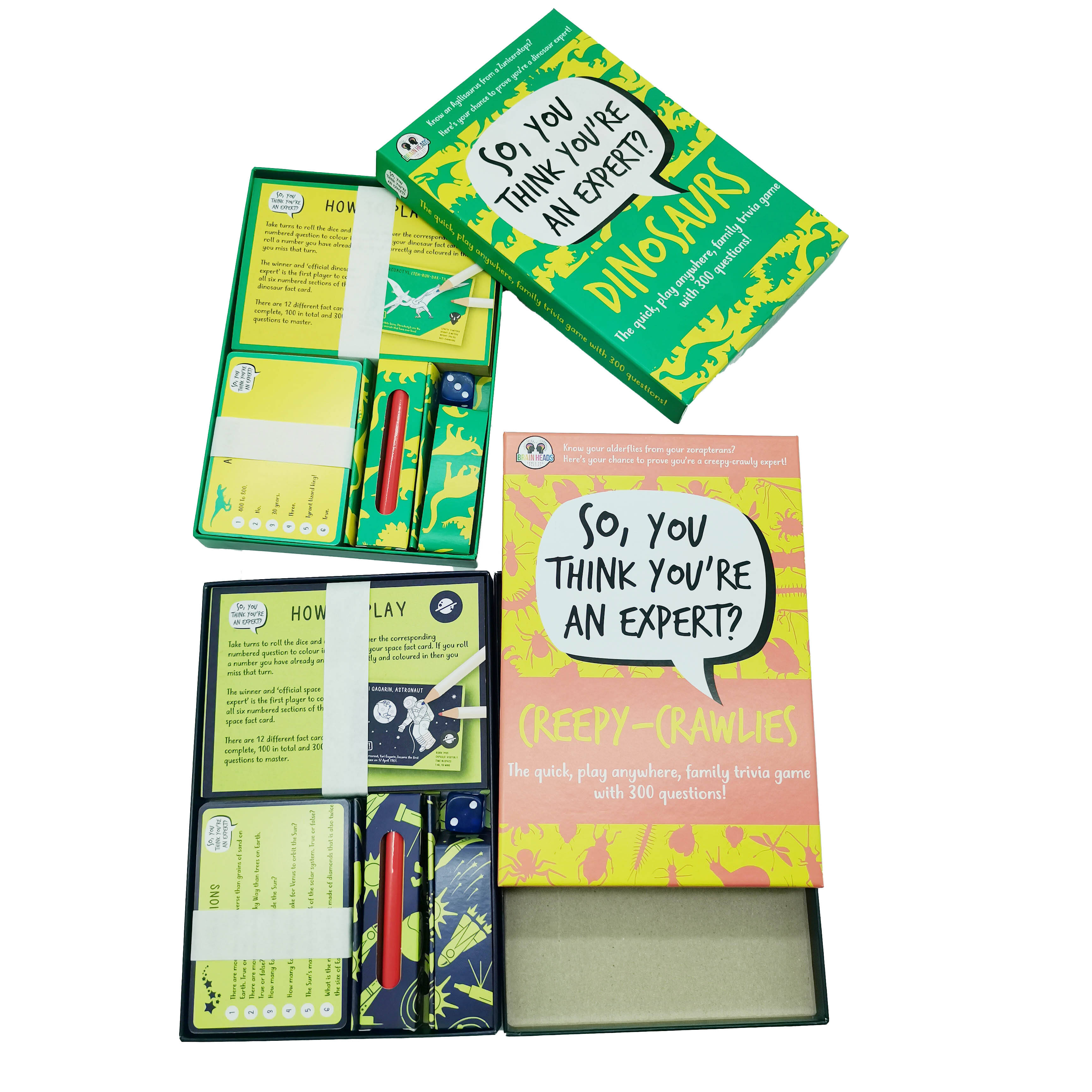 OEM Custom “So, You Think You're An Expert?” Trivia Board Game – Full Set & Booster Pack Manufacturing Available for Wholesale and OEM