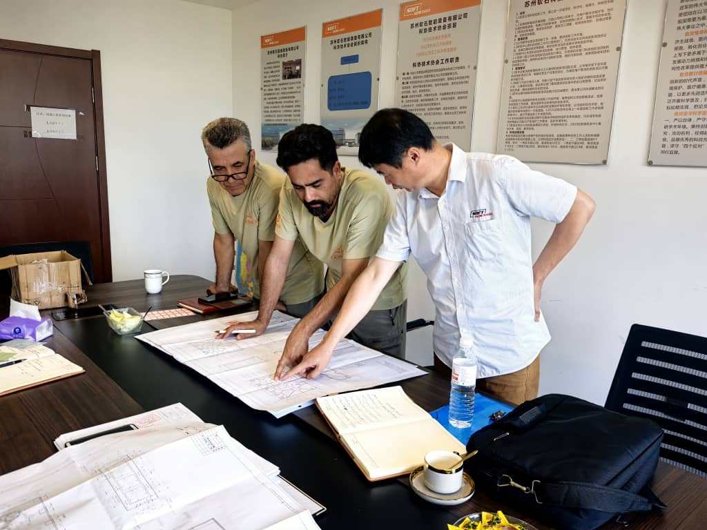 The client delegation completed the two-week inspection work at SOFT GEM .
