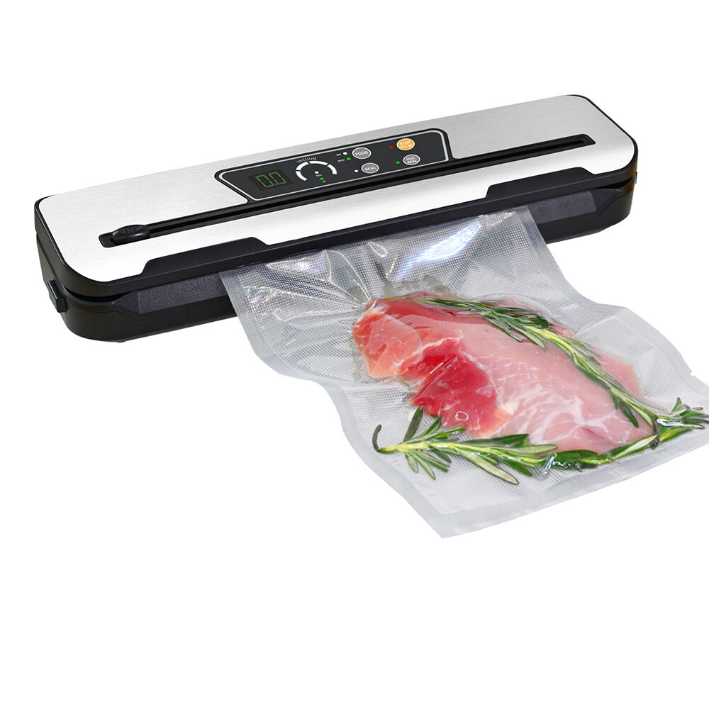 VS6611PX Kompaktong Sealer na may Built-in Cutter, Alisin ang Drip Tray, Bilang-bilang ng Natitirang Oras ng Pag-seal, Mode ng Tahana & Basa, Pulso Function & Accessory Hose para sa mga Lalagyan at Botilya