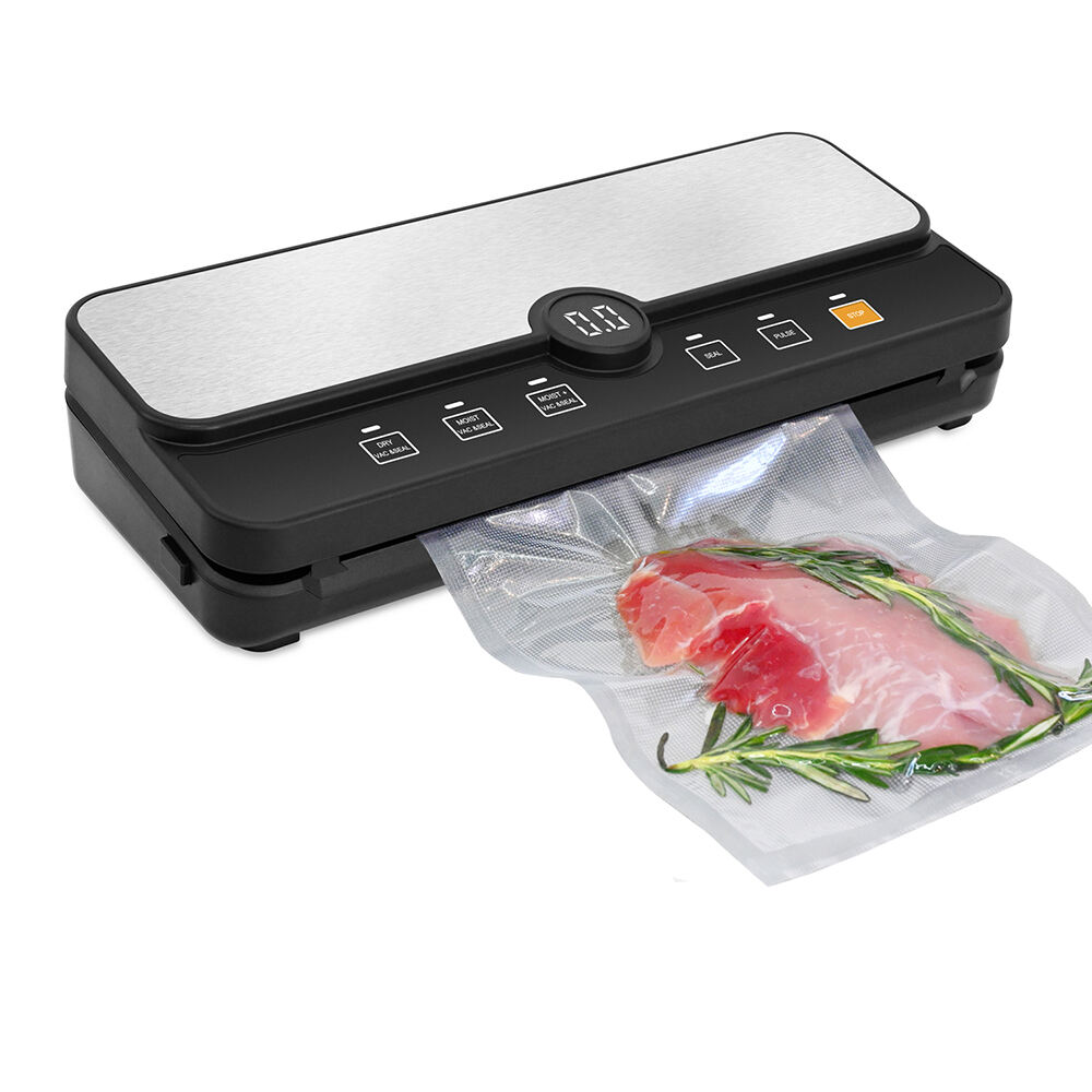 VS6607BX Vacuum Sealer na may Bulit-in Roll Storage, Built-in Cutter, Countdown ng Natitirang Oras sa Pag-seal, Mga Mode para sa Dry & Moist & Super Moist, Pulse Function & Accessory Hose para sa mga Lalagyan at Botilya