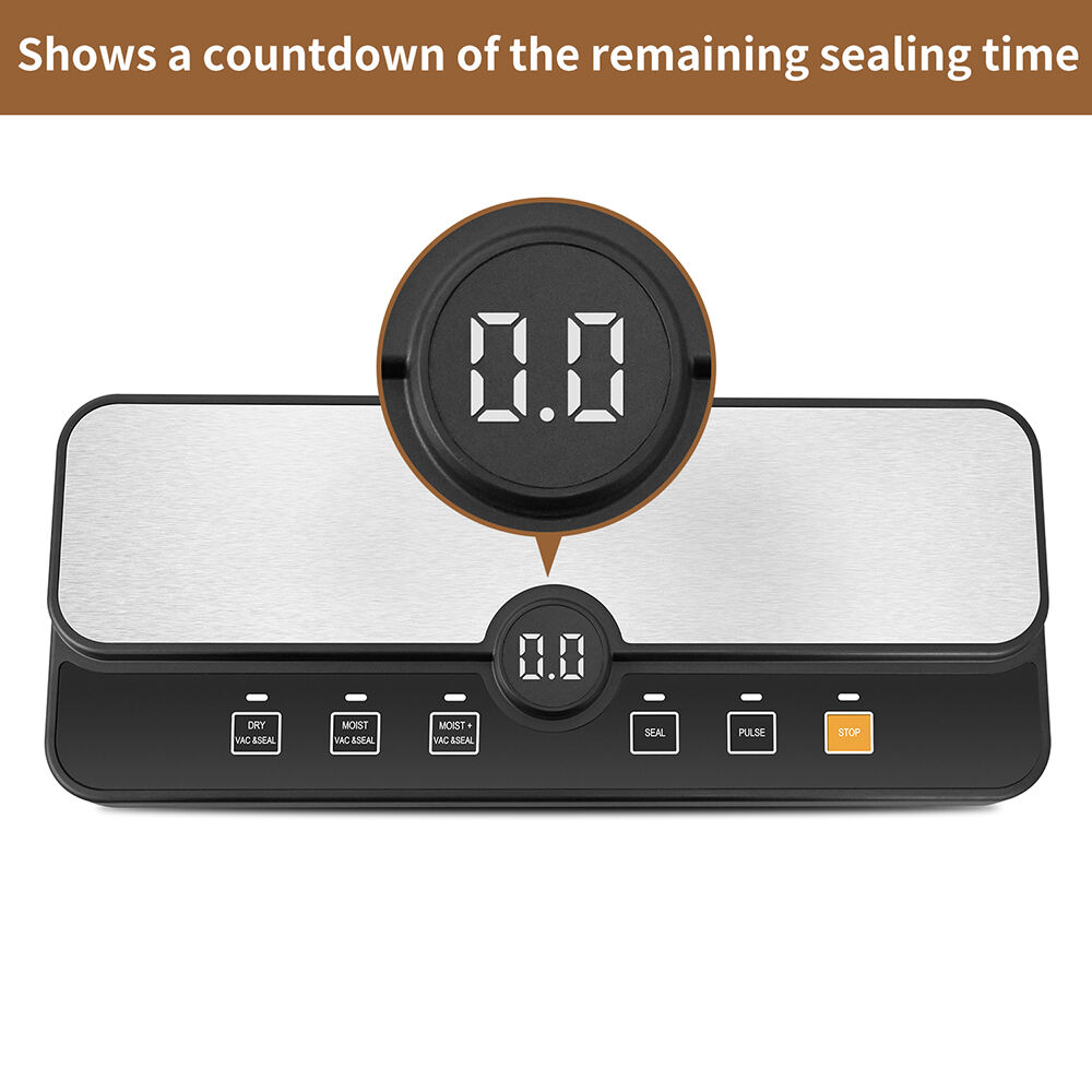 VS6607BX Vacuum Sealer na may Bulit-in Roll Storage, Built-in Cutter, Countdown ng Natitirang Oras sa Pag-seal, Mga Mode para sa Dry & Moist & Super Moist, Pulse Function & Accessory Hose para sa mga Lalagyan at Botilya