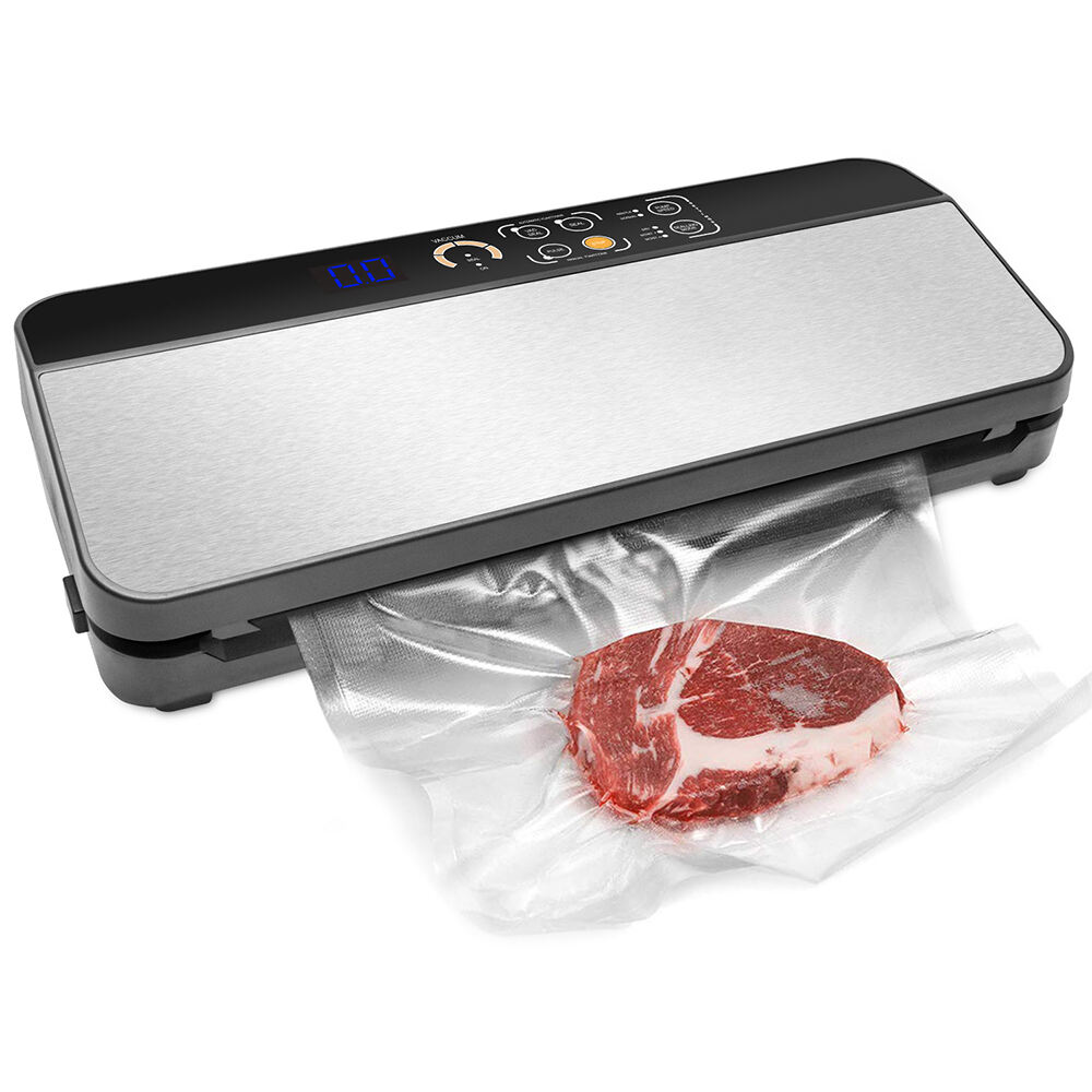 VS6606X Vacuum Sealer na may Built-In Roll Storage, Built-in Cutter, Countdown ng Natitiraang Oras sa Pag-seal, Mode para sa Dry, Moist & Super Moist, Setting para sa Normal & Gentle Pressure, Pulse Function & Accessory Hose para sa mga Container at Bottles