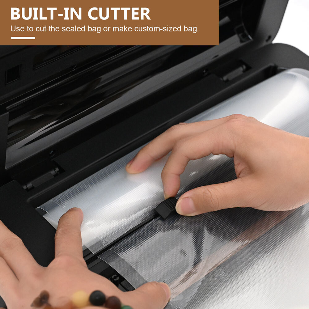 VS6607BX Vacuum Sealer na may Bulit-in Roll Storage, Built-in Cutter, Countdown ng Natitirang Oras sa Pag-seal, Mga Mode para sa Dry & Moist & Super Moist, Pulse Function & Accessory Hose para sa mga Lalagyan at Botilya