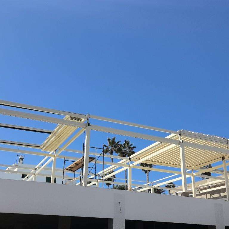 Huge commerical pergola project in Spain