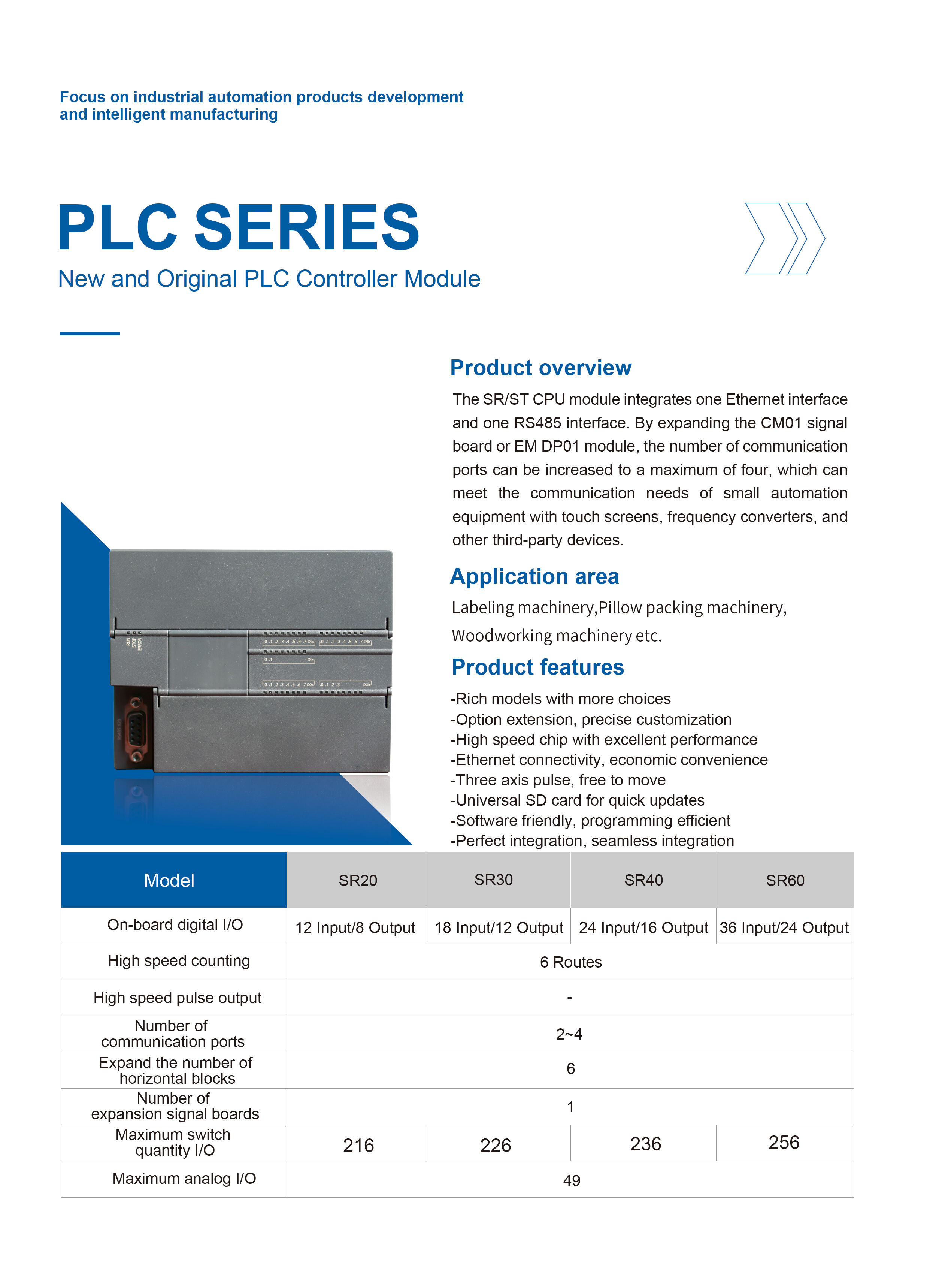 PLC SR30, standard PLC module, relay output, 220 V AC or 110 DC power supply, 18 input 12 output factory